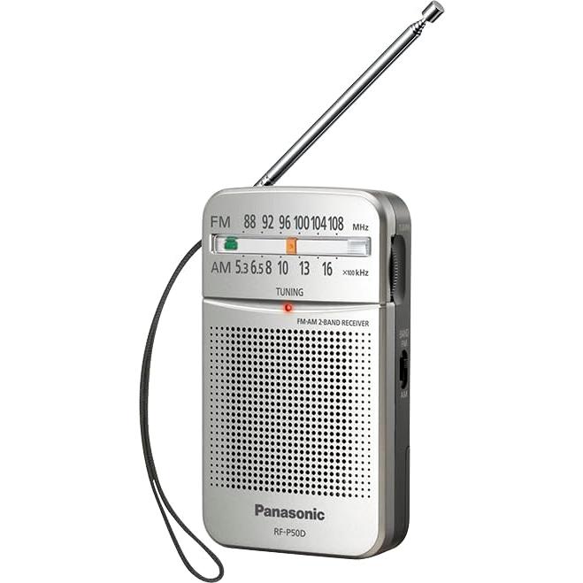 Radio AM/FM de bolsillo Panasonic RF-P50D Plata 5.7cm