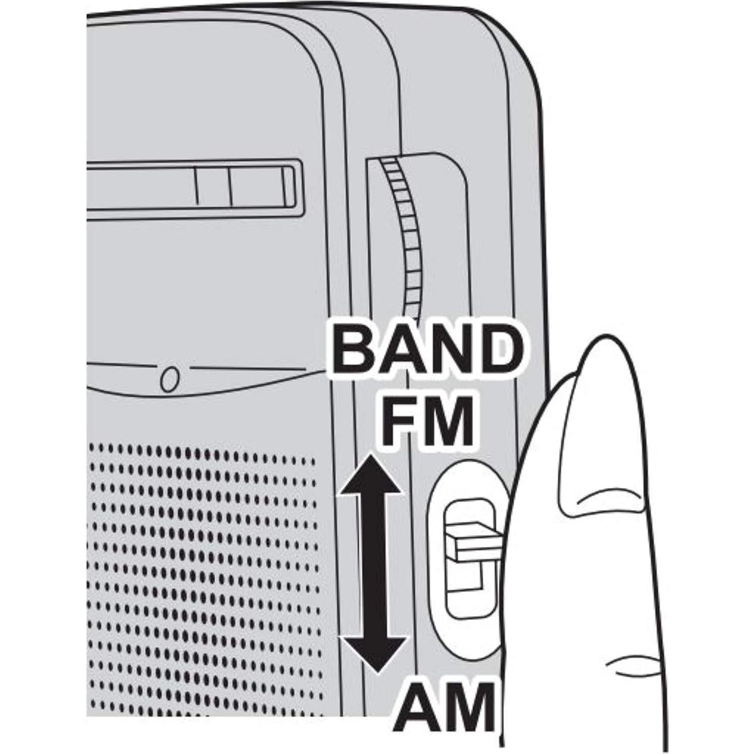 Radio AM/FM de bolsillo Panasonic RF-P50D Plata 5.7cm