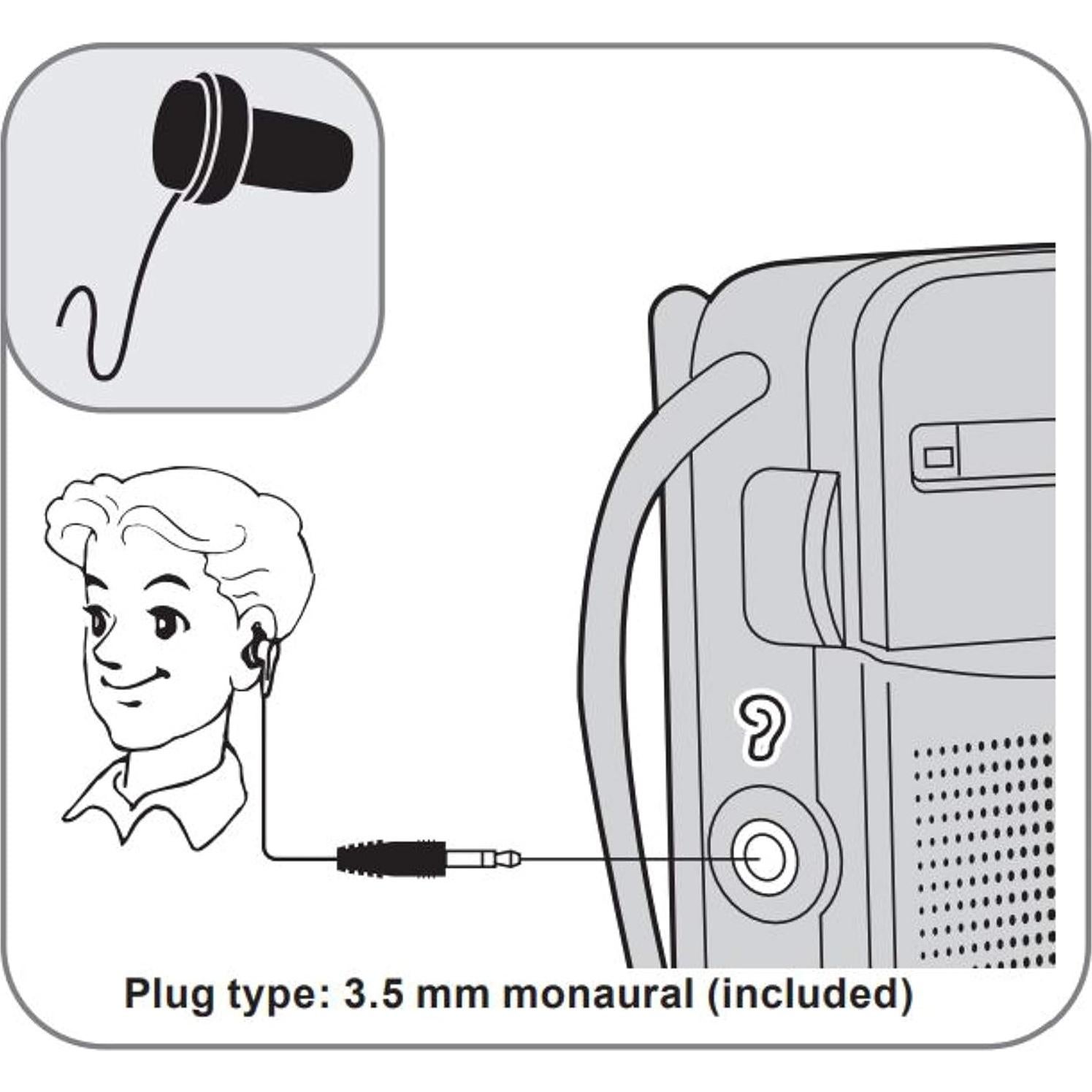 Radio AM/FM de bolsillo Panasonic RF-P50D Plata 5.7cm