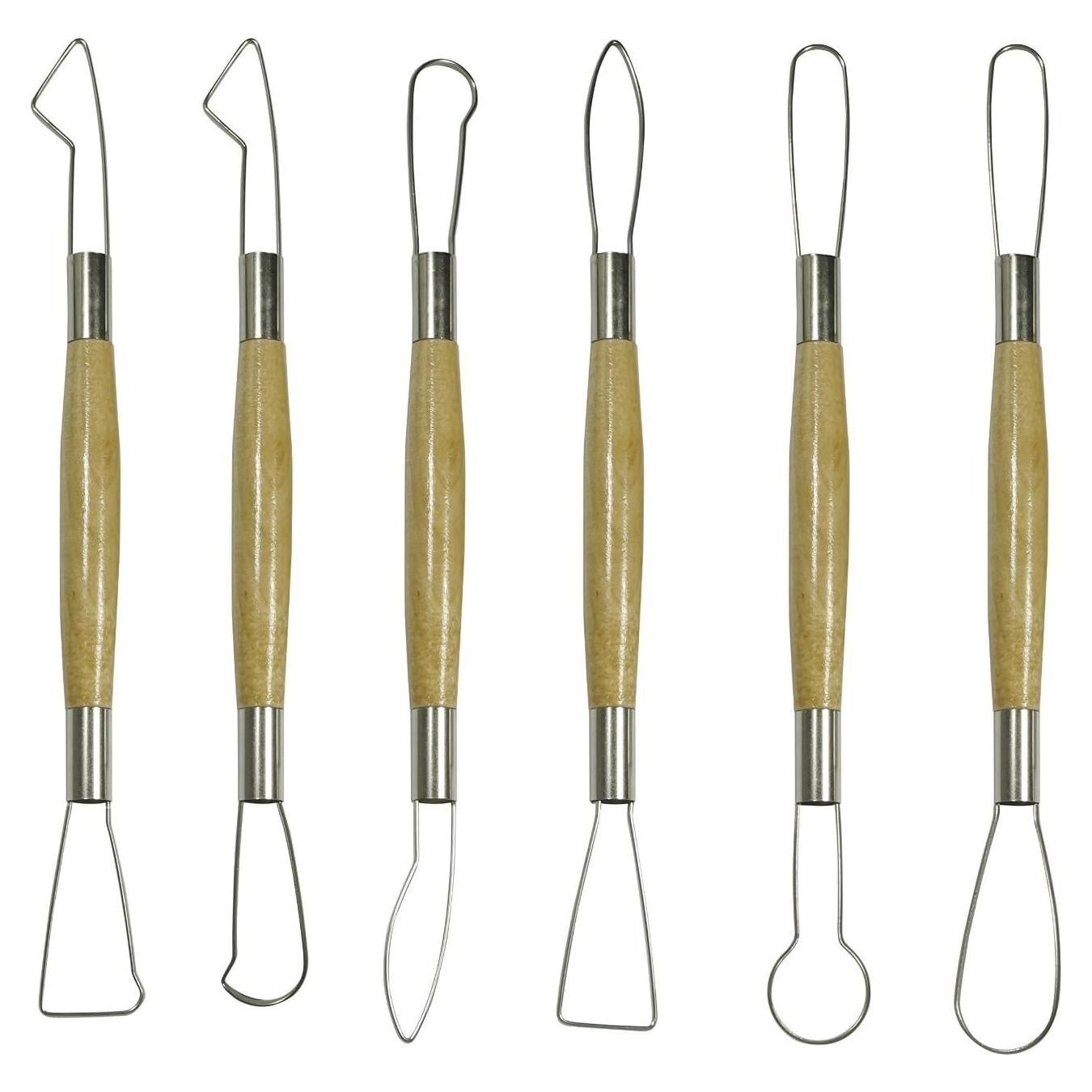 Conjunto de Escultura de Cinta 6 Piezas SE 4PT6 - Acero y Madera