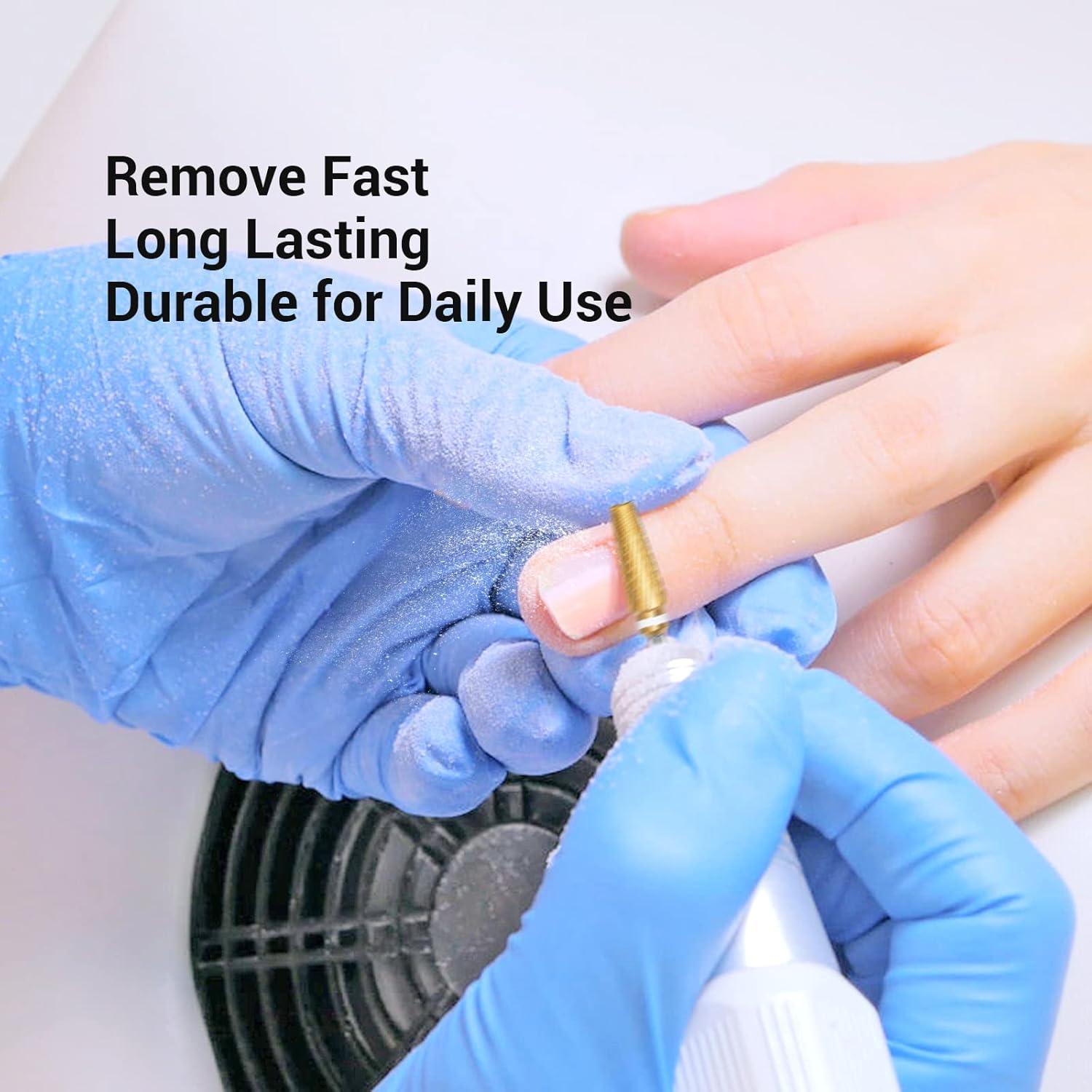 Brocas de Taladro para Uñas MelodySusie 5 en 1 Carburo 3/32"