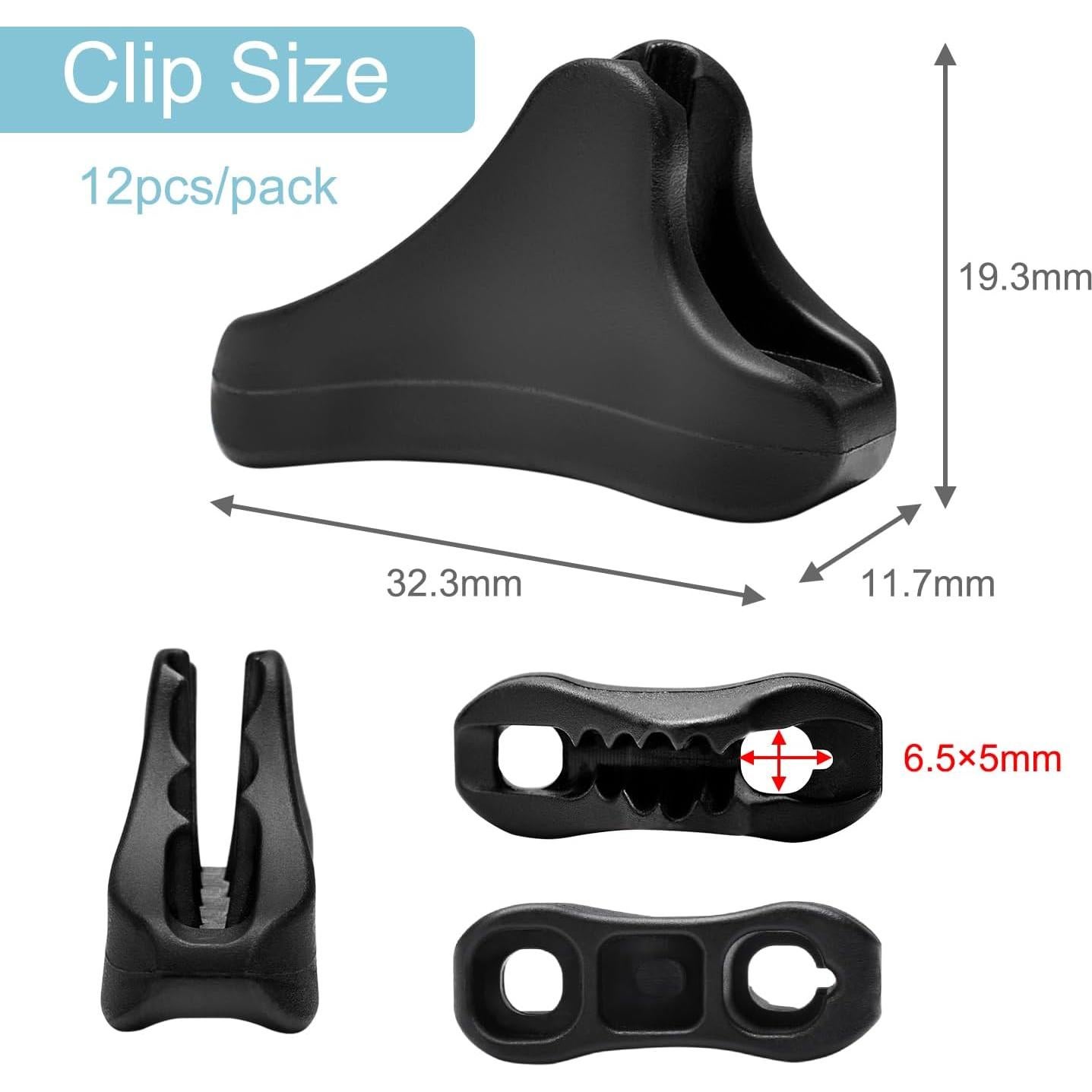 12 Tensores de Cuerda Ultraligeros CooBigo para Camping 3-5mm