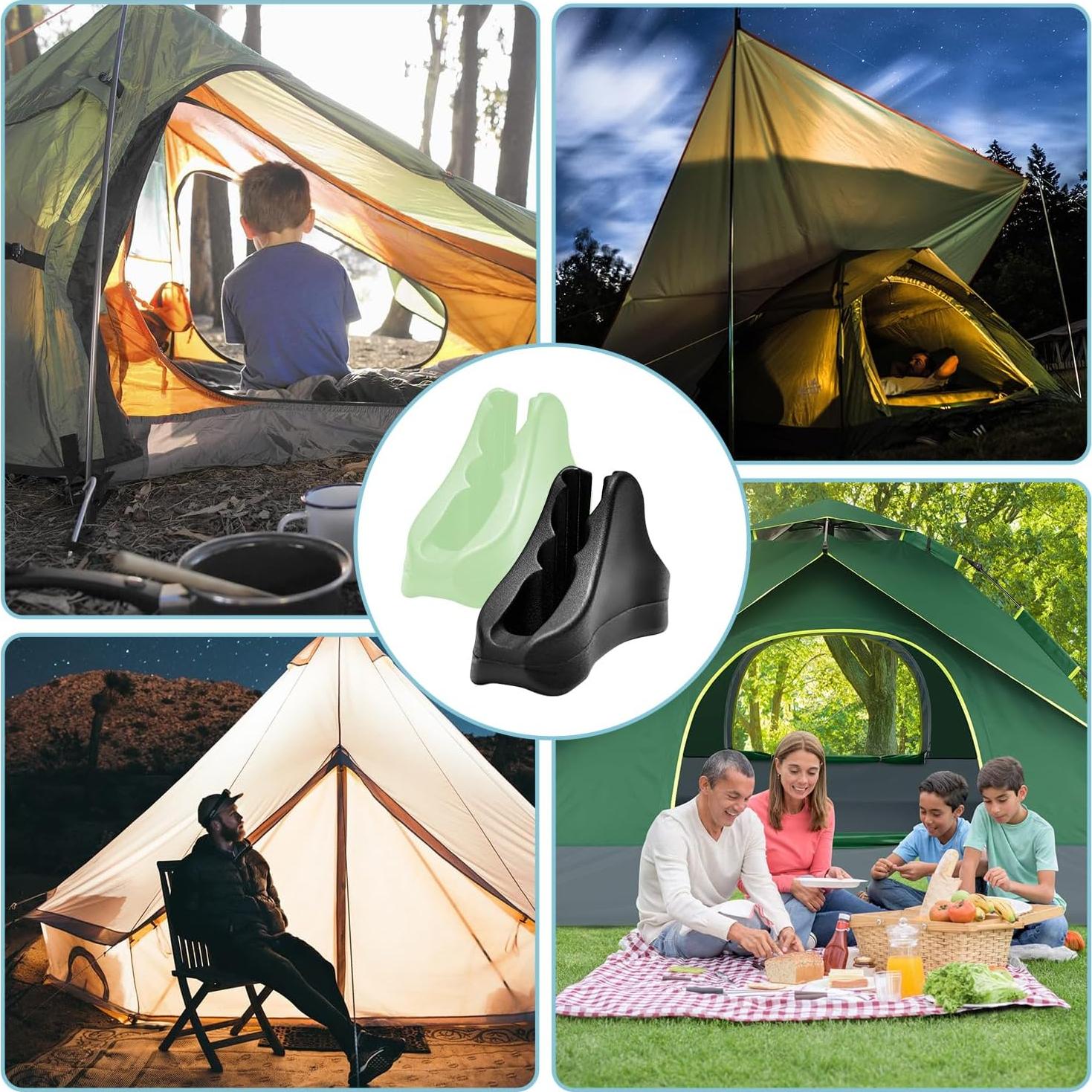 12 Tensores de Cuerda Ultraligeros CooBigo para Camping 3-5mm