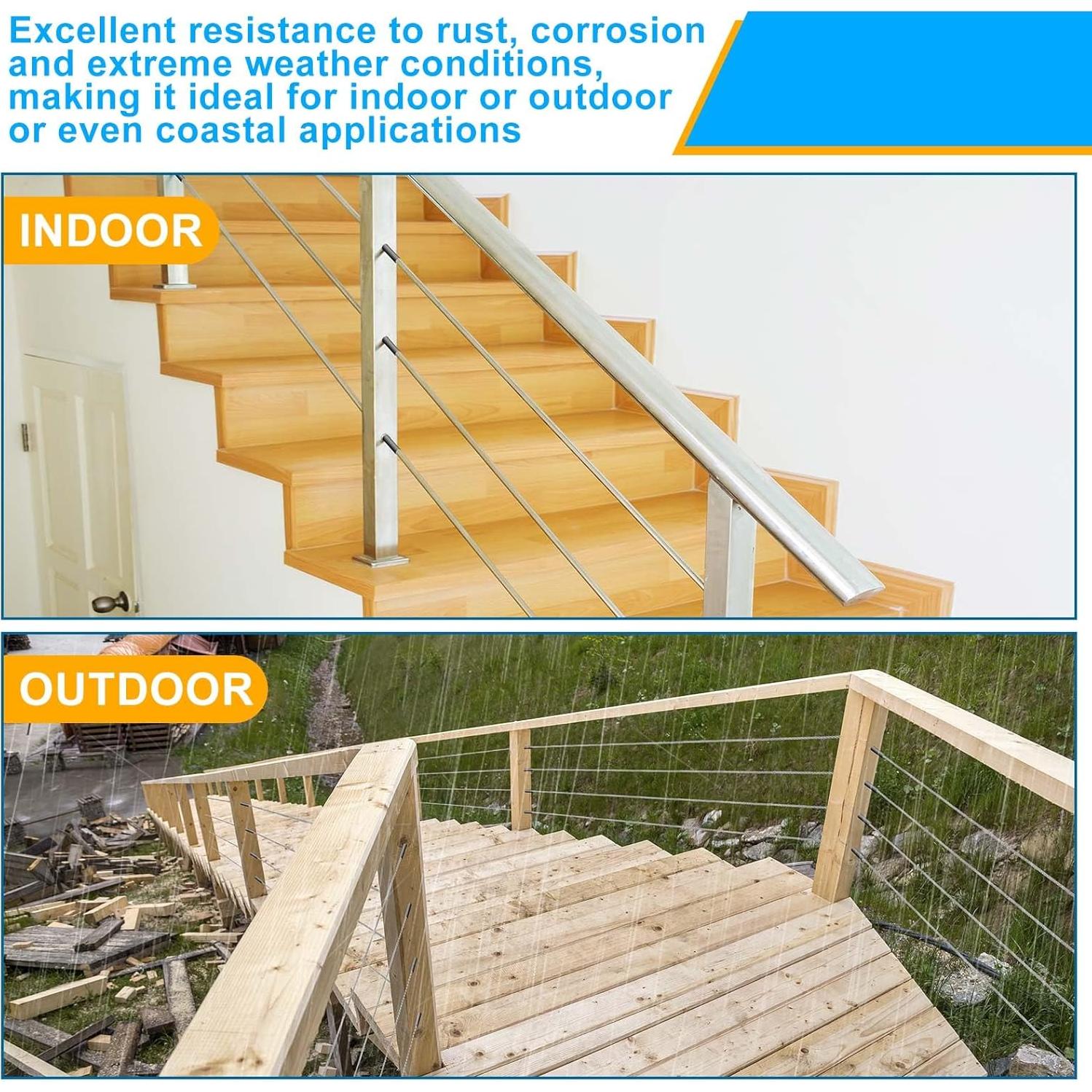 Kit de Tornillos de Swage de Acero Inoxidable Tandefio 60 Pzas