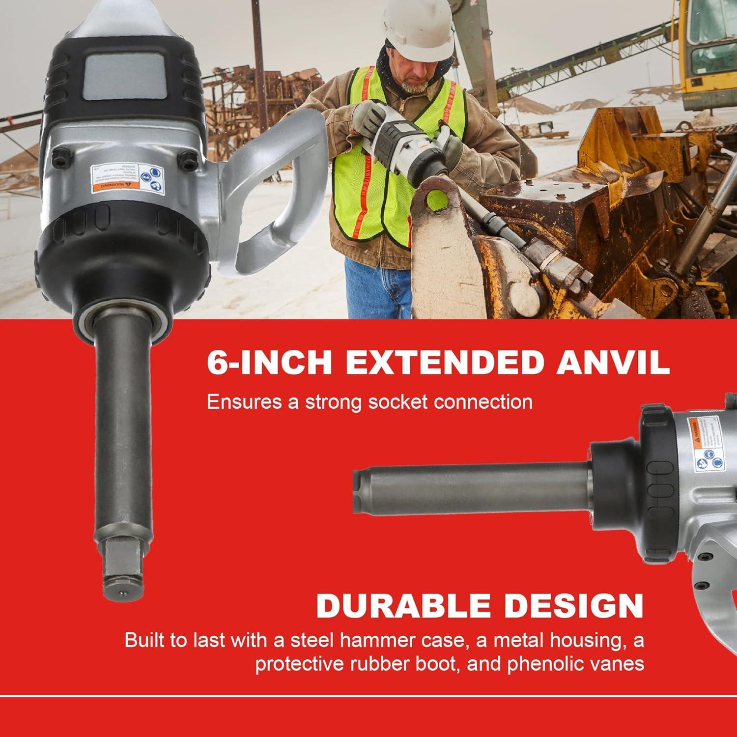 Llave de Impacto Neumática Ingersoll Rand 285B-6 1" 1997.5 Nm