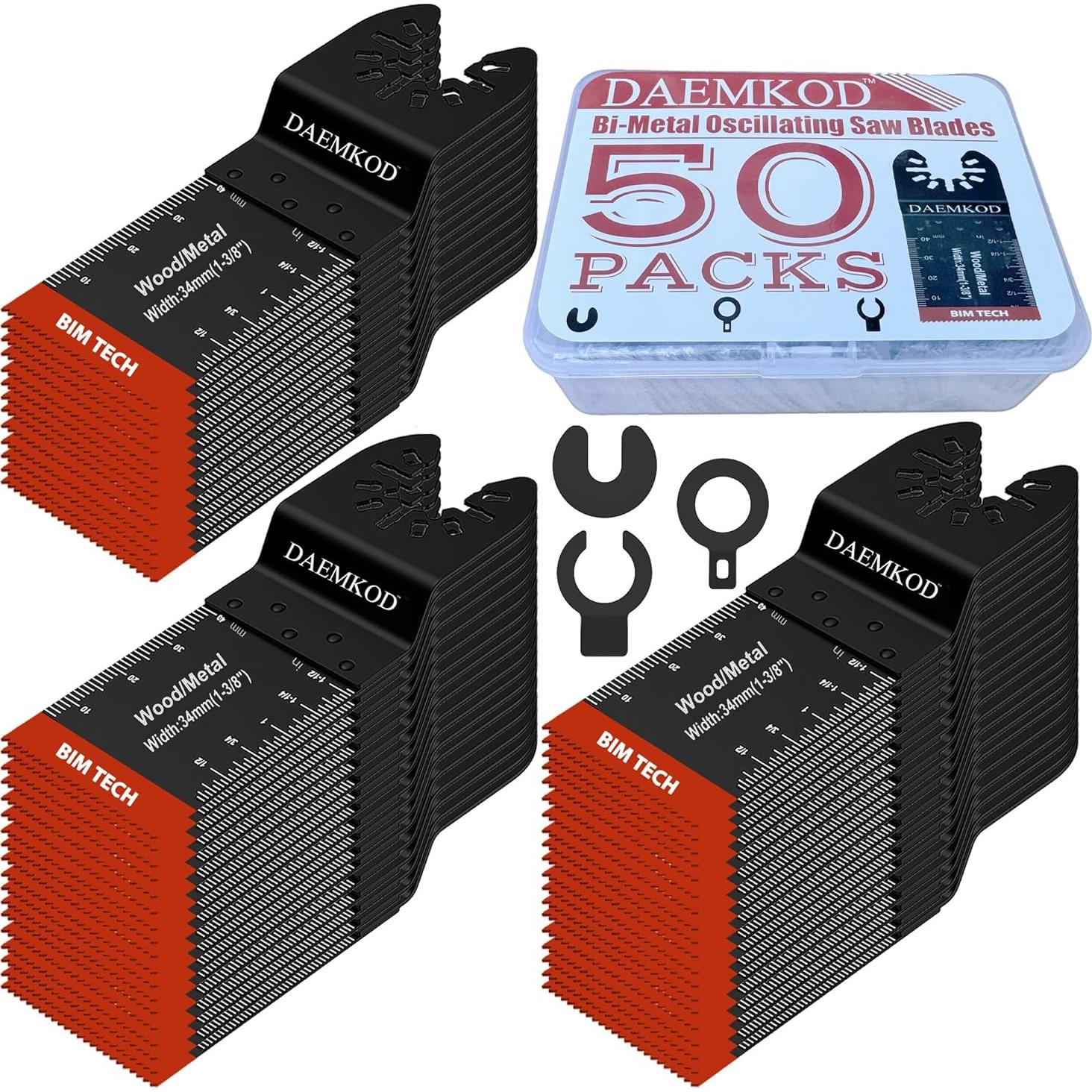 Paquete de 50 Hojas de Sierra Oscilante Bi-Metal DAEMKOD