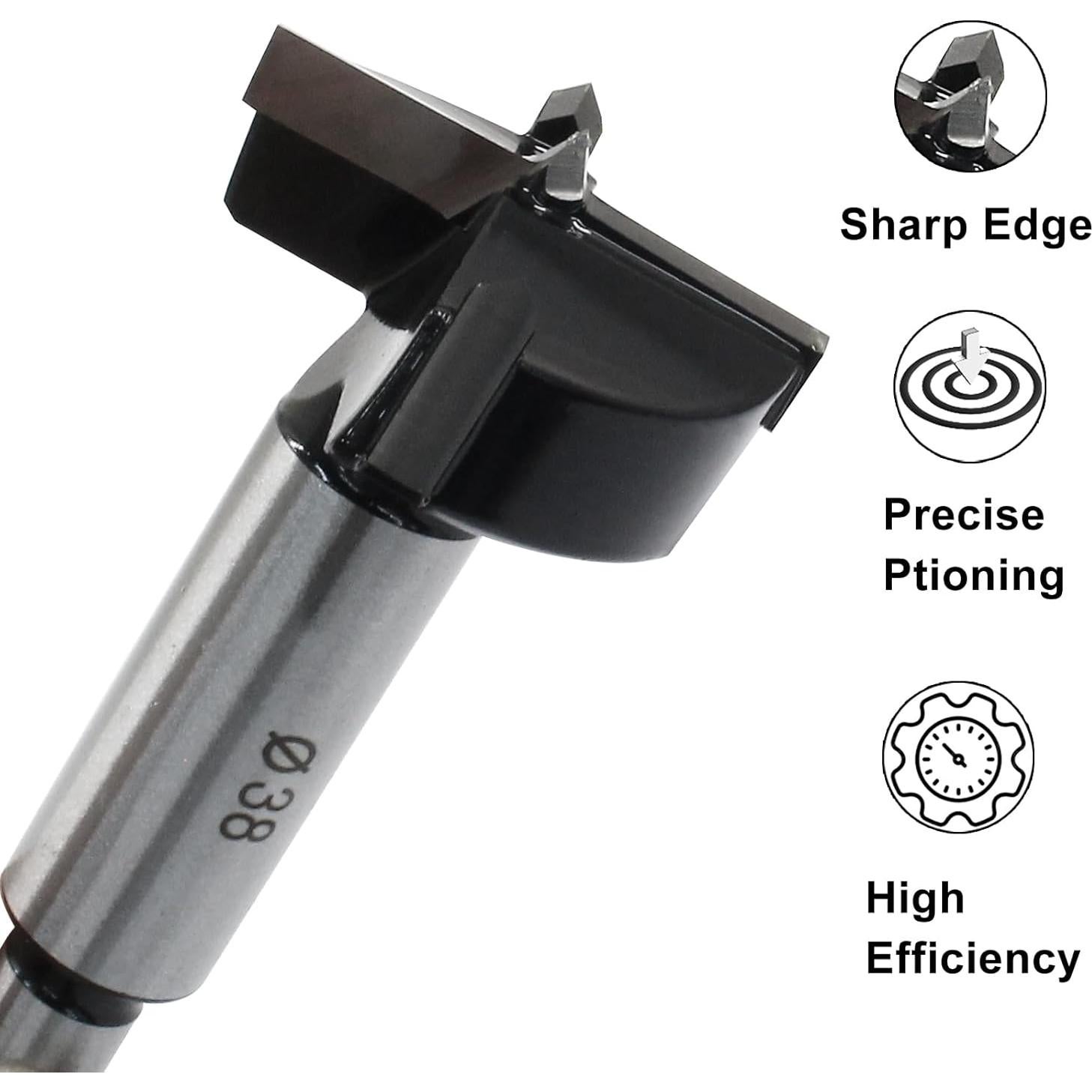 Broca Forstner 38mm Litoexpe - Carburo y Acero 45#