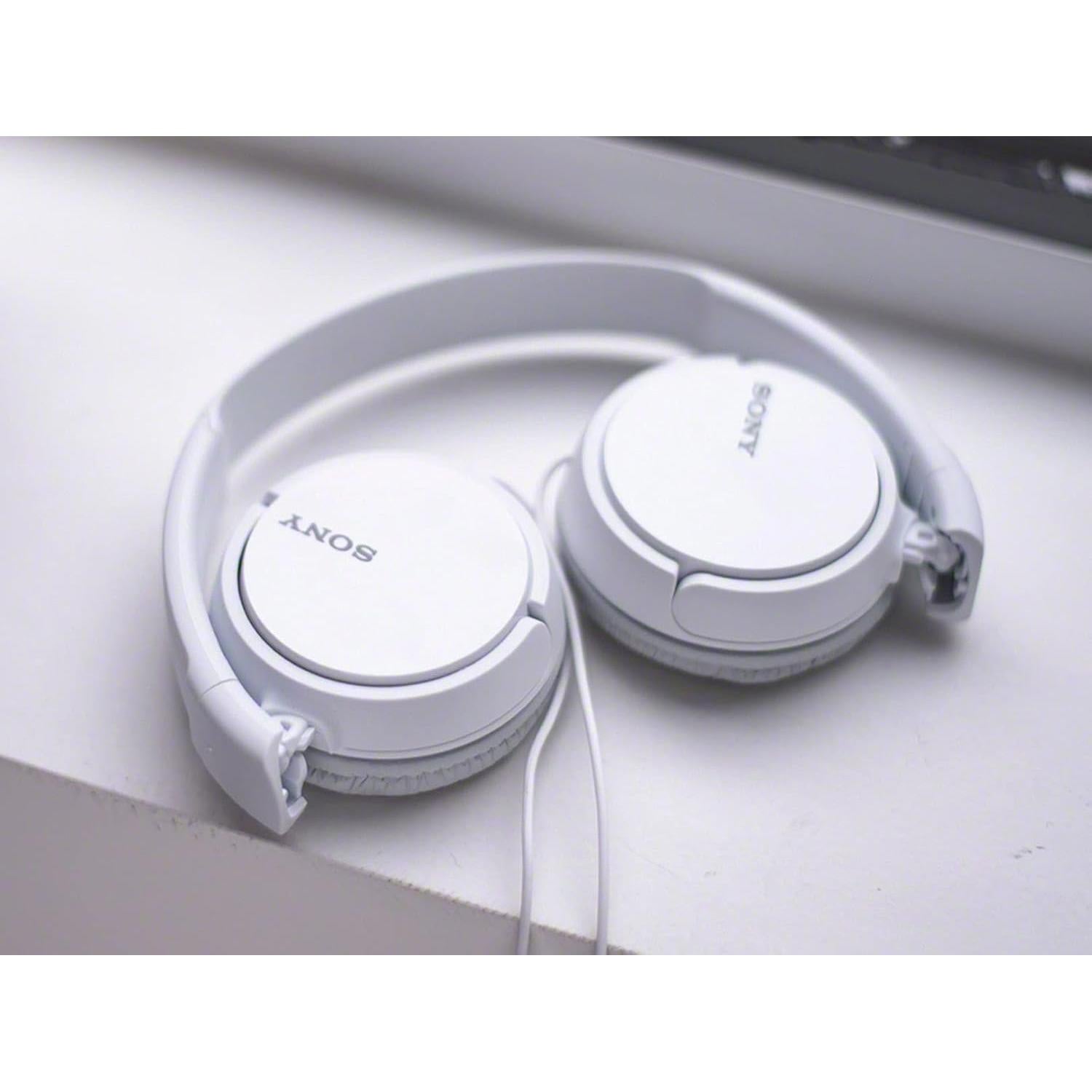 Auriculares On-Ear Sony MDR-ZX110 Blanco 1.2m Cable Neodimio