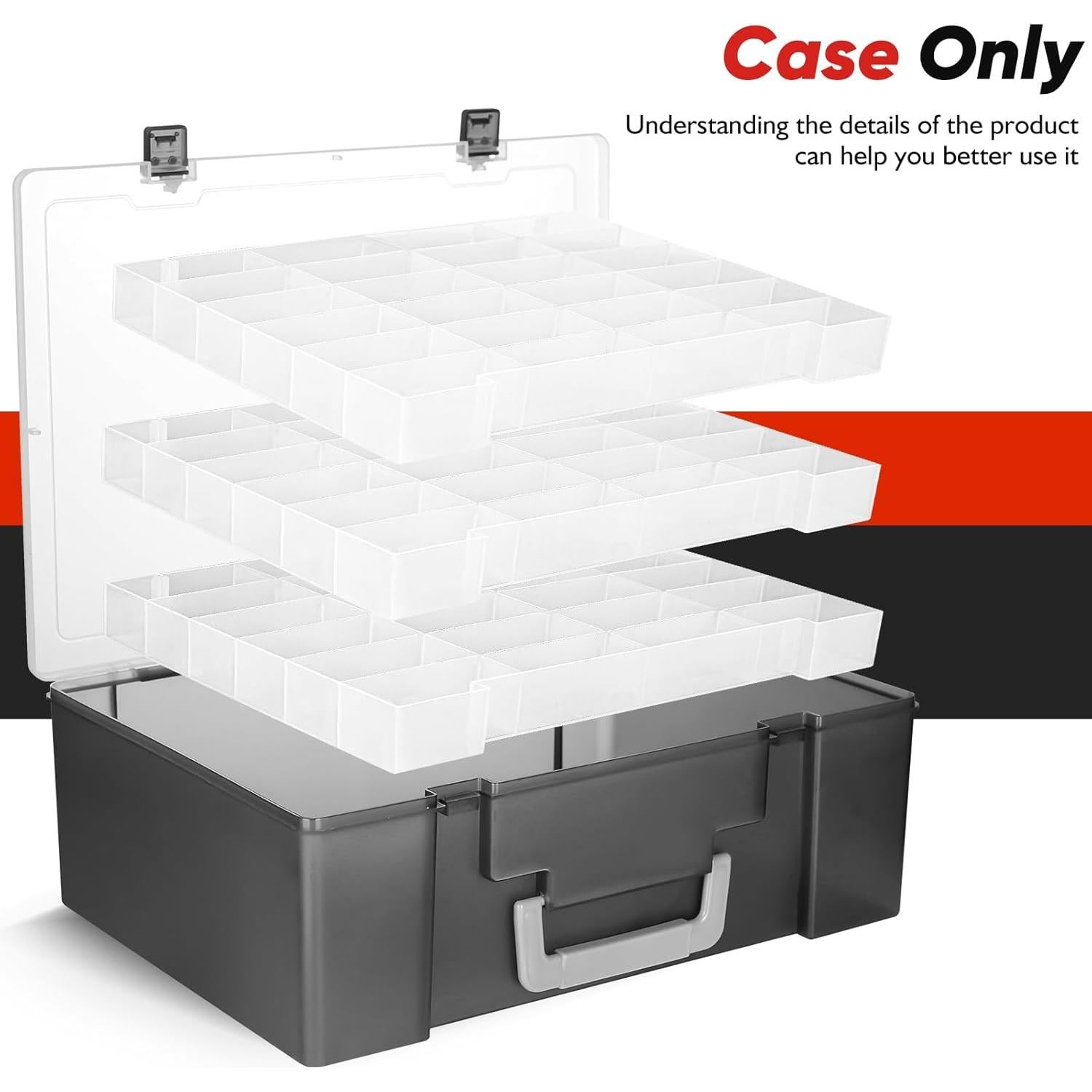 Organizador de Juguetes RHCOM 72 Compartimentos Negro