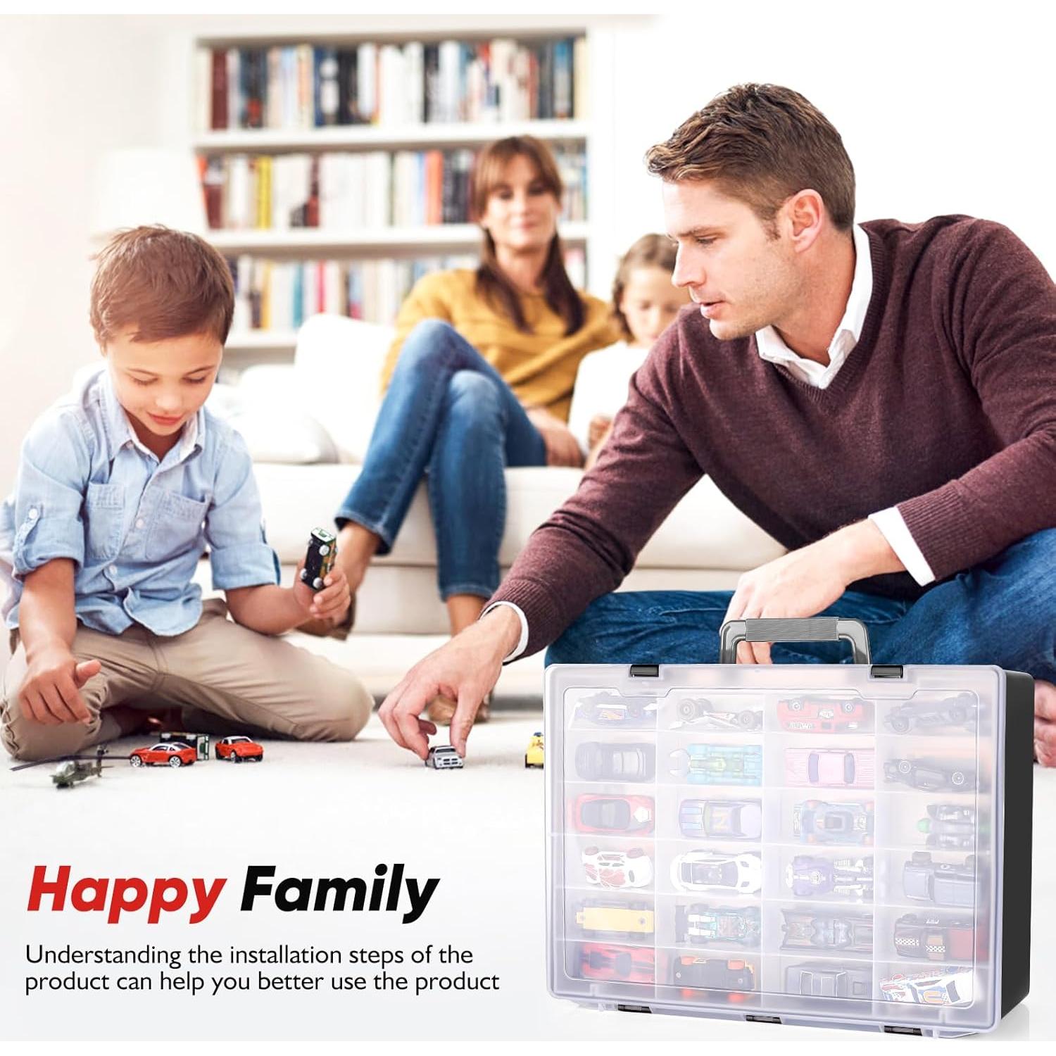 Organizador de Juguetes RHCOM 72 Compartimentos Negro