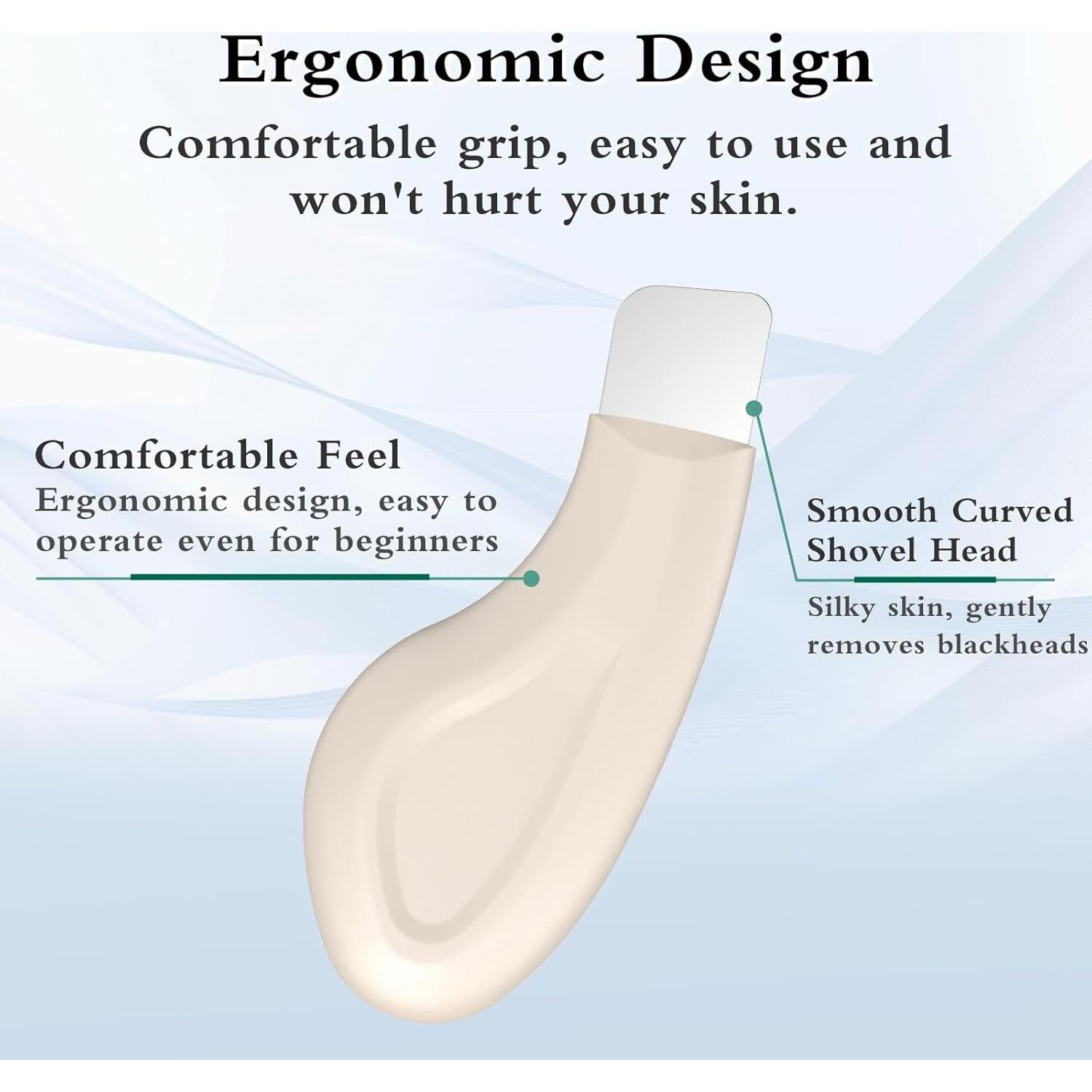 Raspador Facial de Silicona Sookga para Puntos Negros