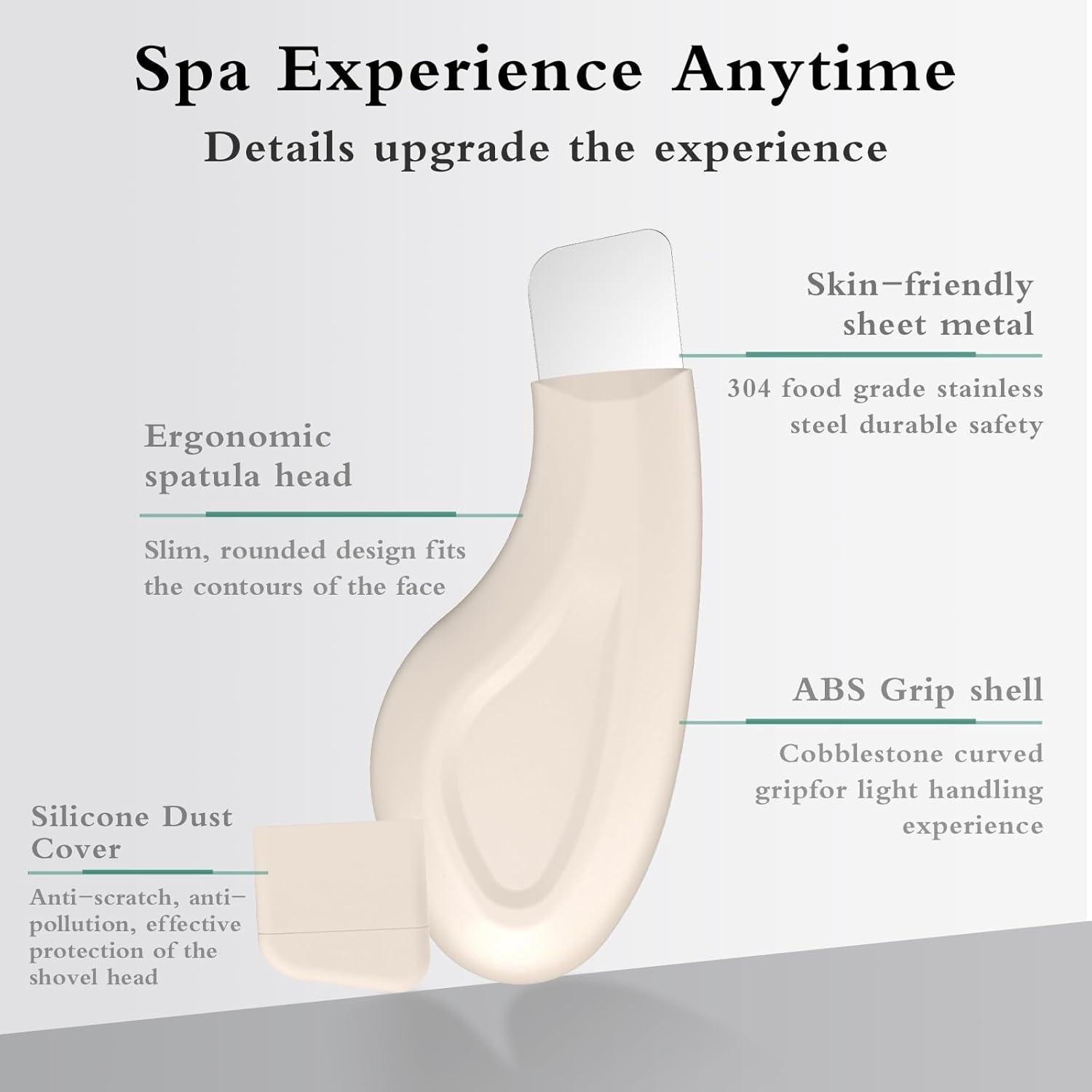 Raspador Facial de Silicona Sookga para Puntos Negros