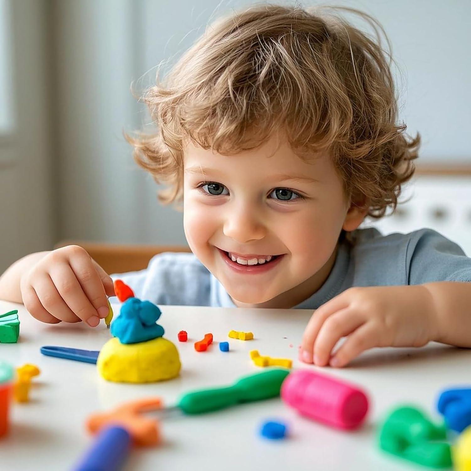 Set de Arcilla Polimérica CyAJM 50 Colores 1.27 kg con Accesorios