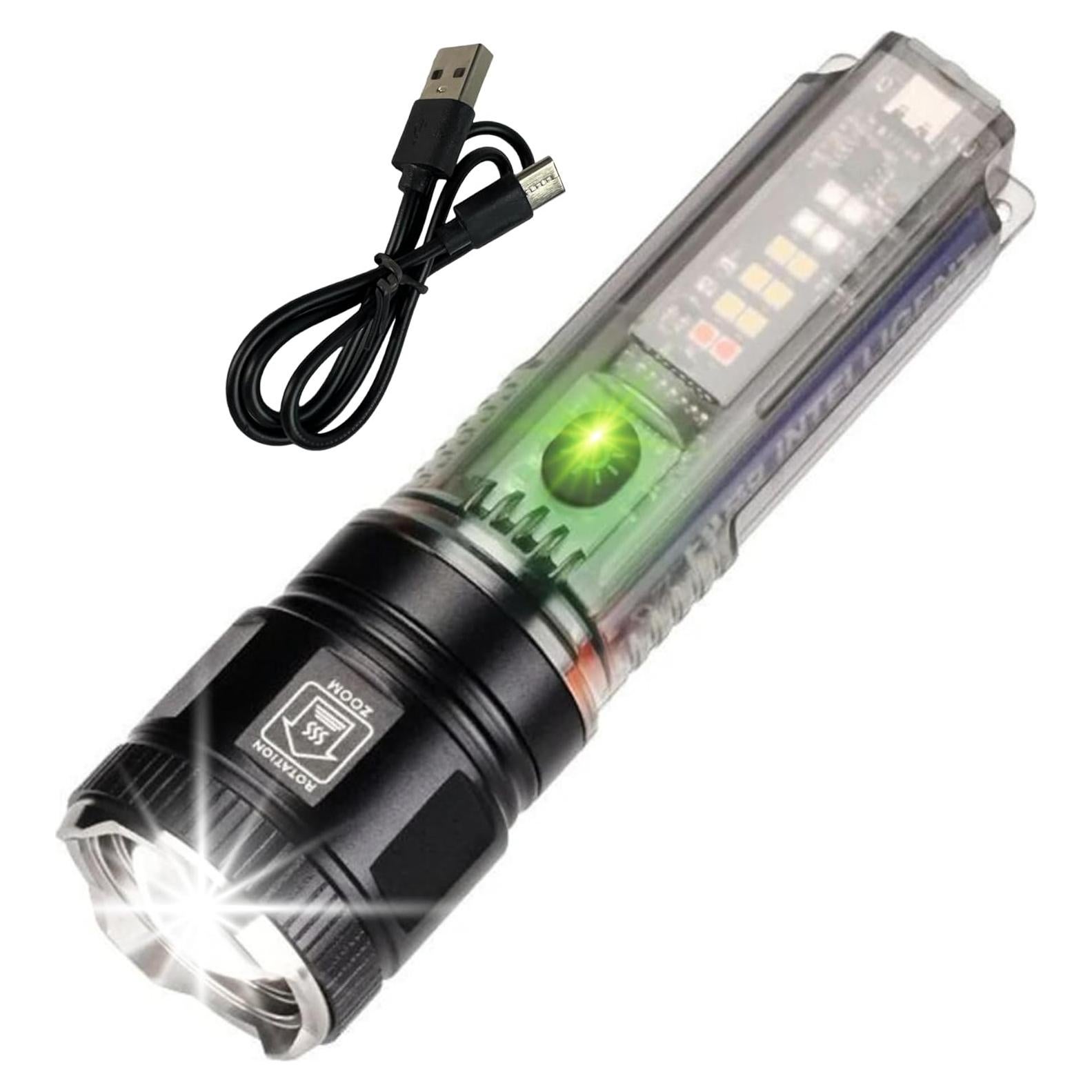 Solar Camping Flashlight (Black, Medium)