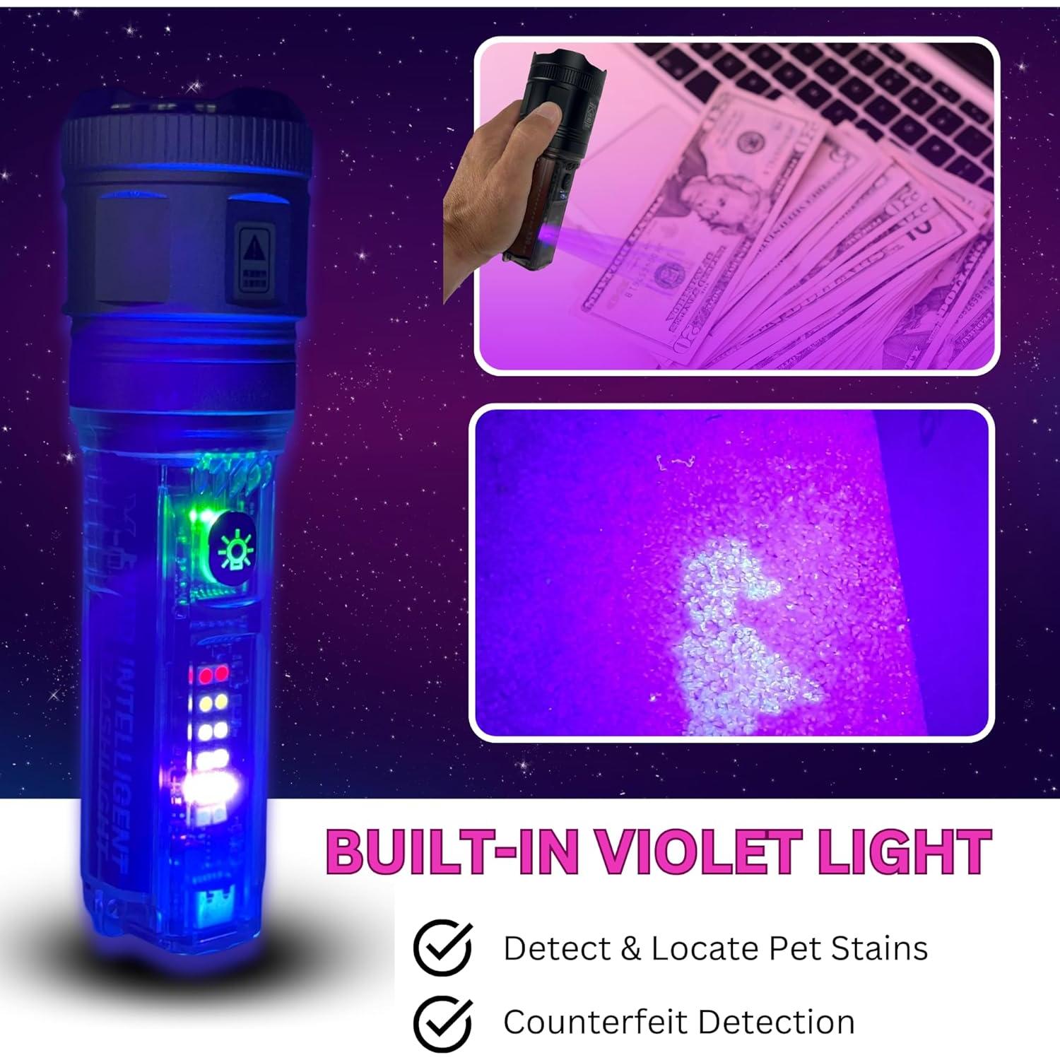 Solar Camping Flashlight (Black, Medium)