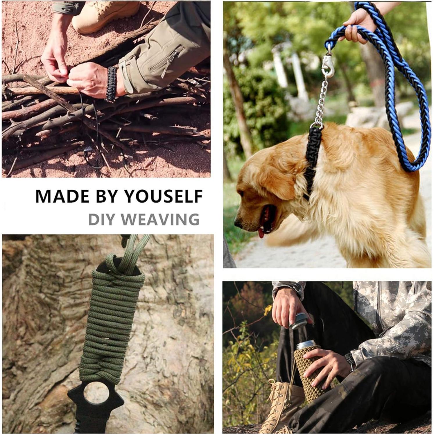 Kit de Manualidades Paracord 550 GeGeDa 30.48m 5 Hebillas