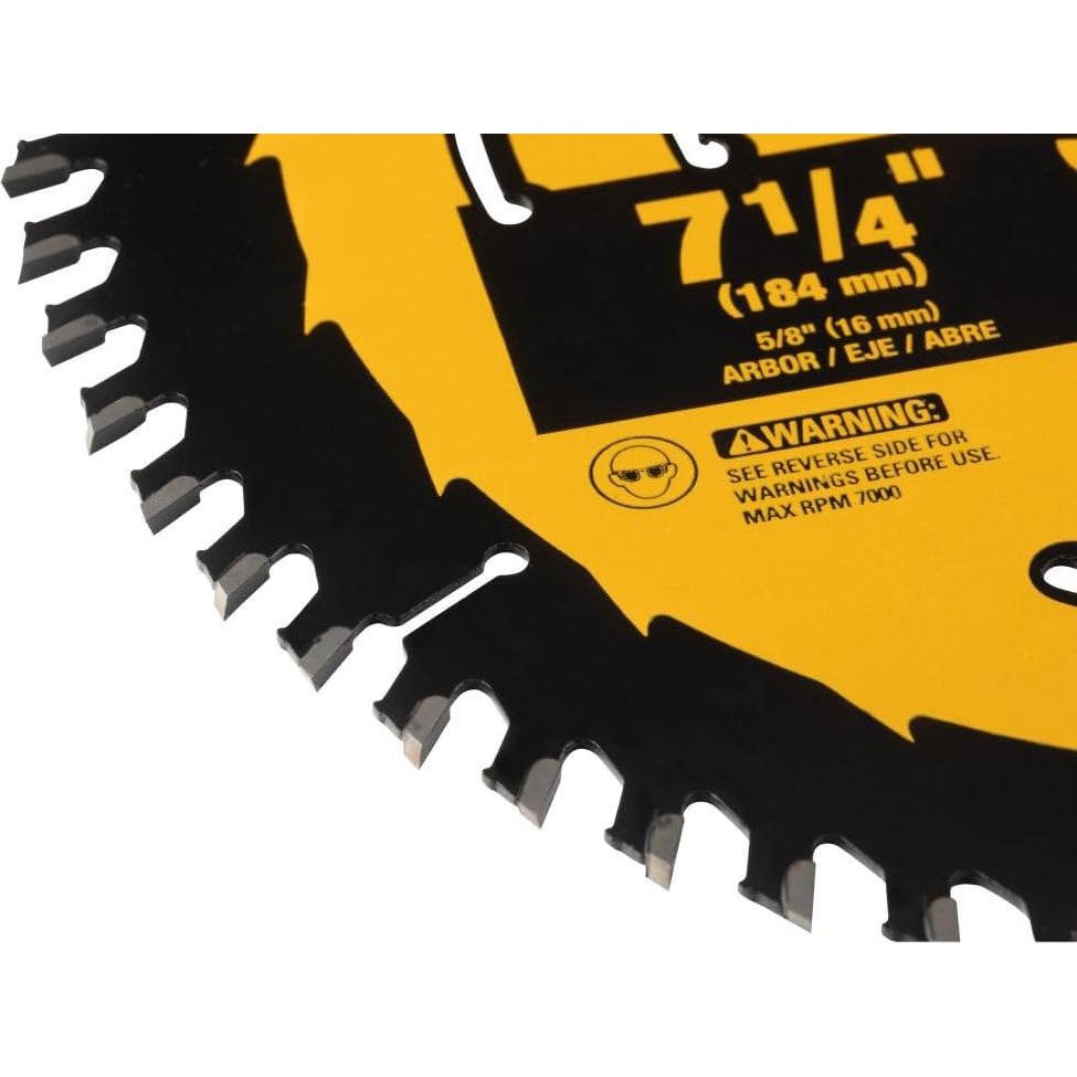DEWALT Circular Saw Blade, 7 1/4 Inch, 60 Tooth, Wood Cutting (DWA171460)