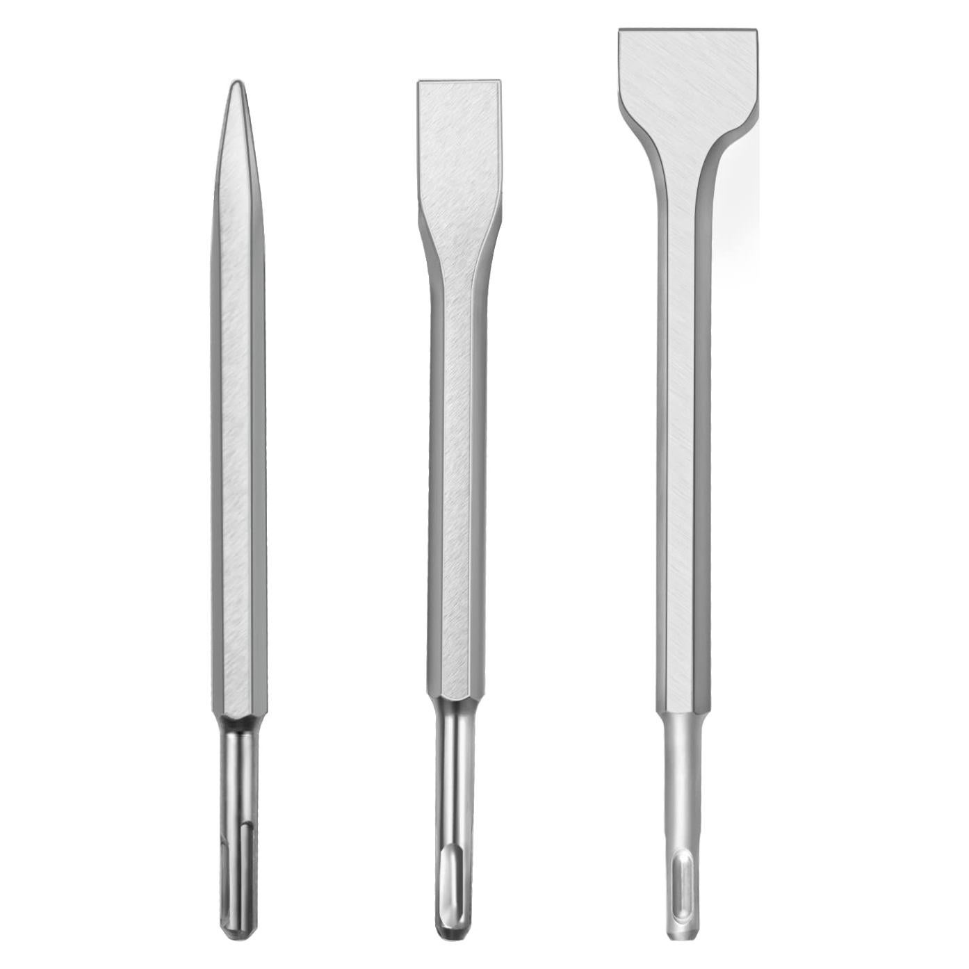 Juego de Brocas y Cinceles SDS-plus YOMNEE 3PC con Estuche