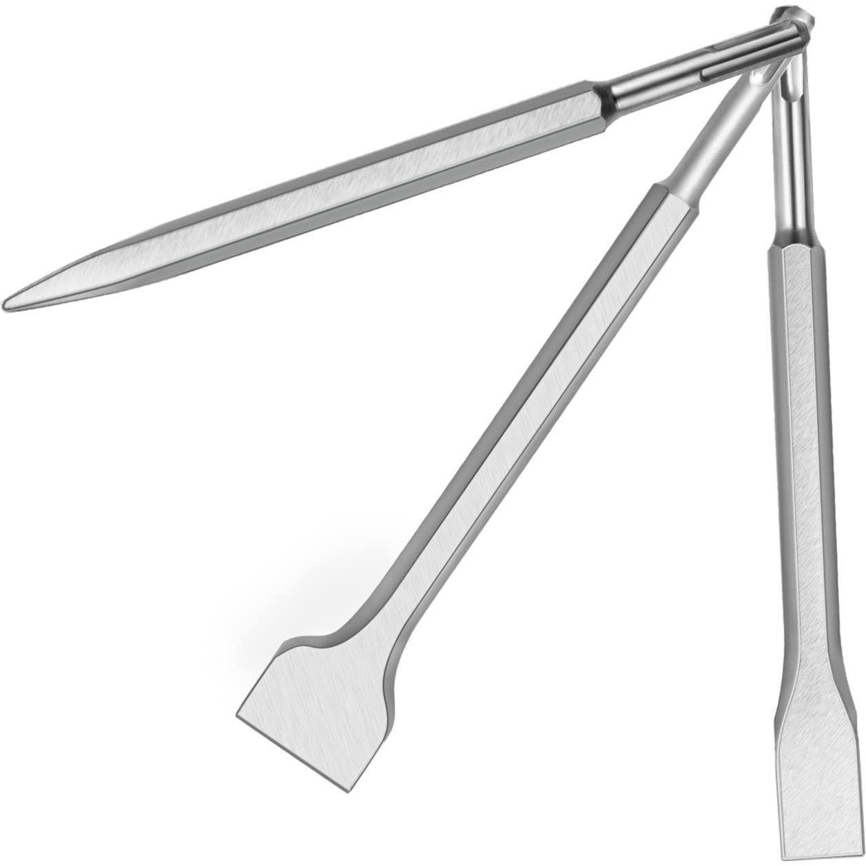 Juego de Brocas y Cinceles SDS-plus YOMNEE 3PC con Estuche