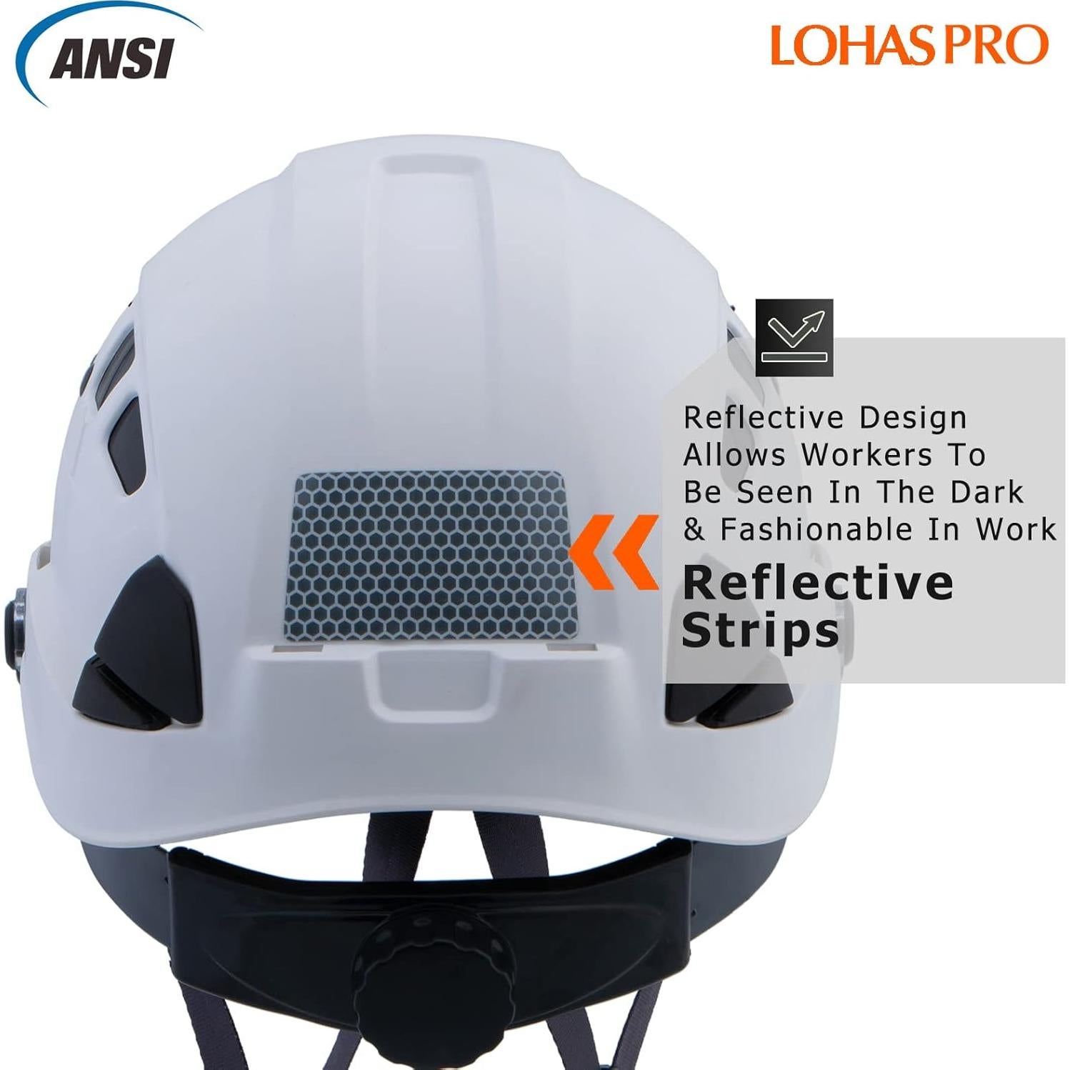Casco de Seguridad LOHASPRO Ajustable con Visera Clara