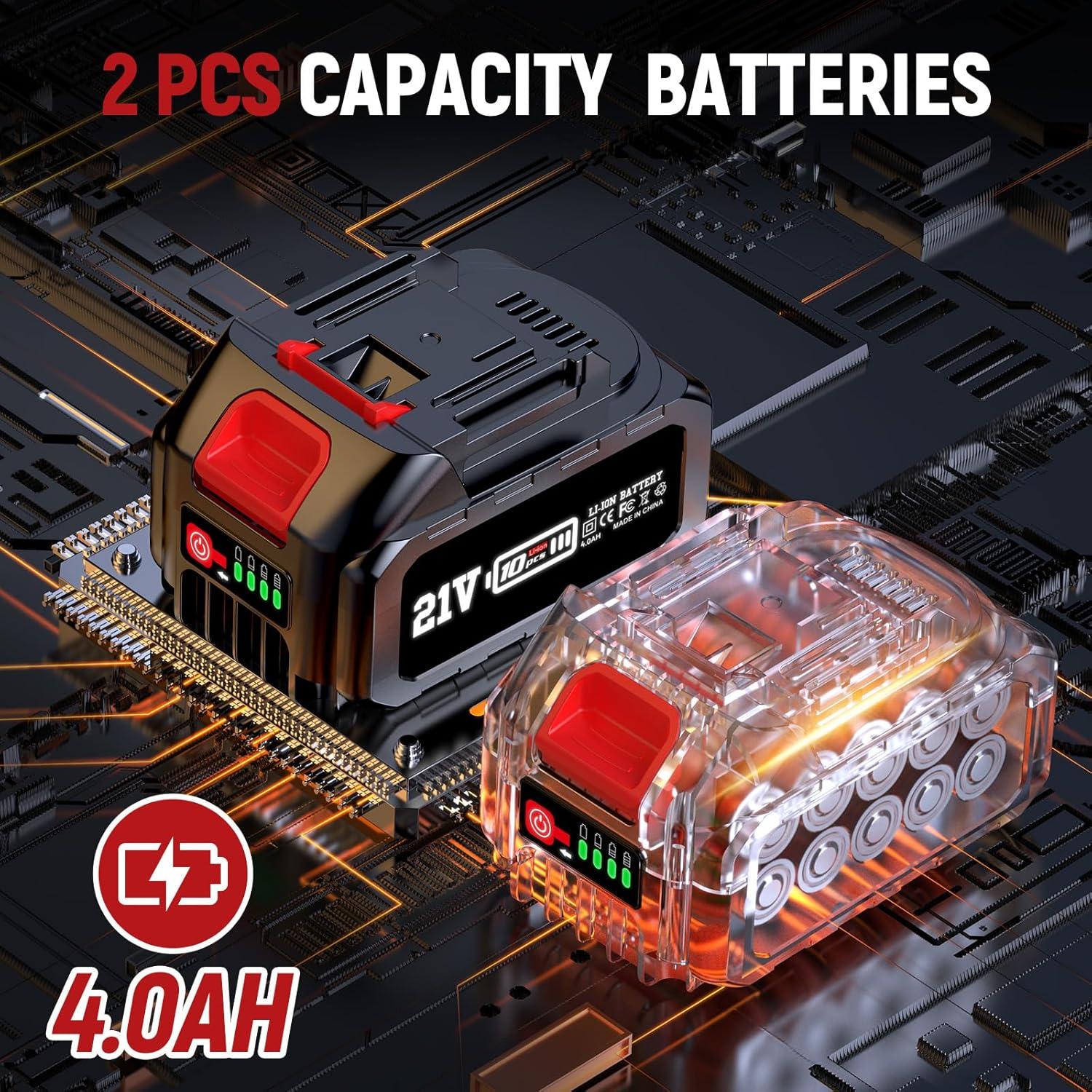 Pulidora Inalámbrica Avhrit LCP04 6" 21V 5500 RPM con 2 Baterías