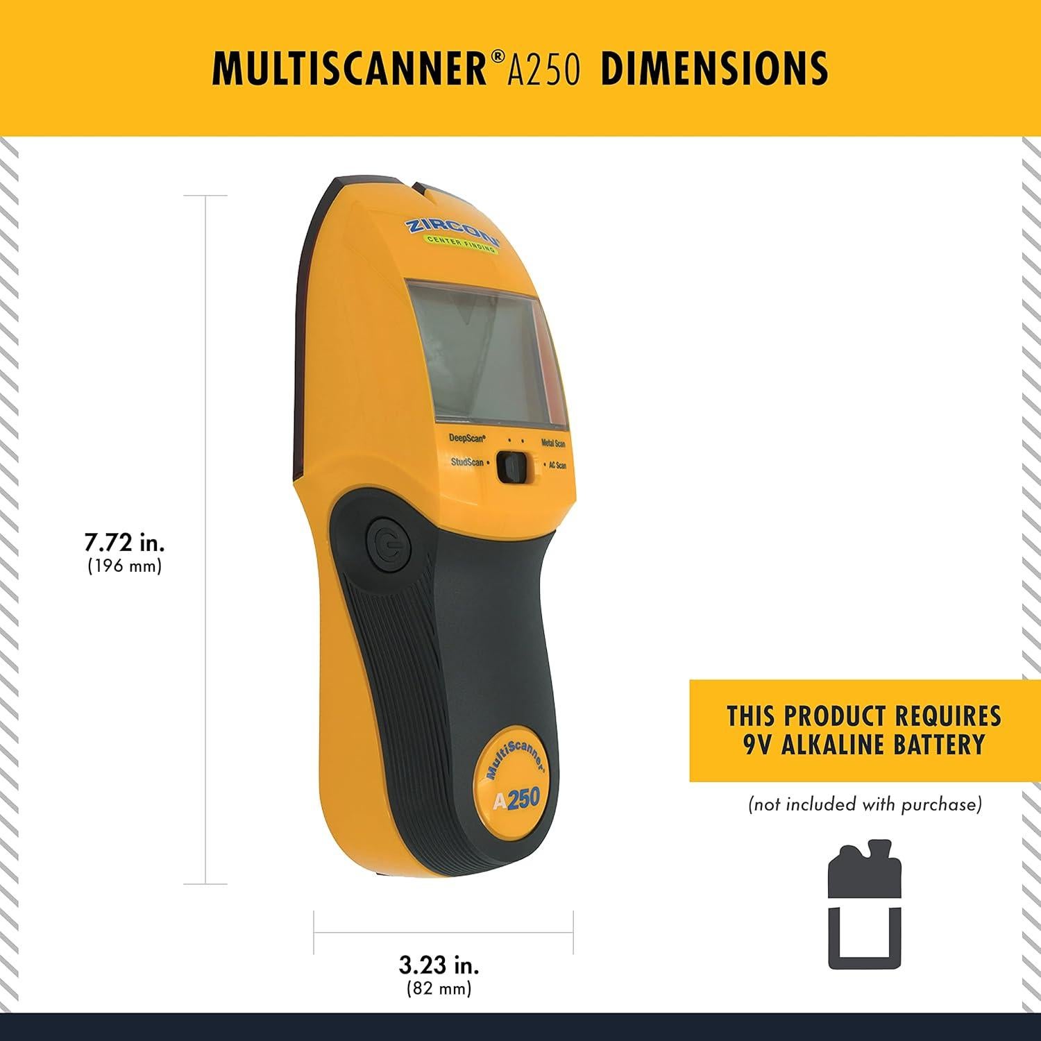 Zircon MultiScanner A250 - Escáner de Paredes y Vigas