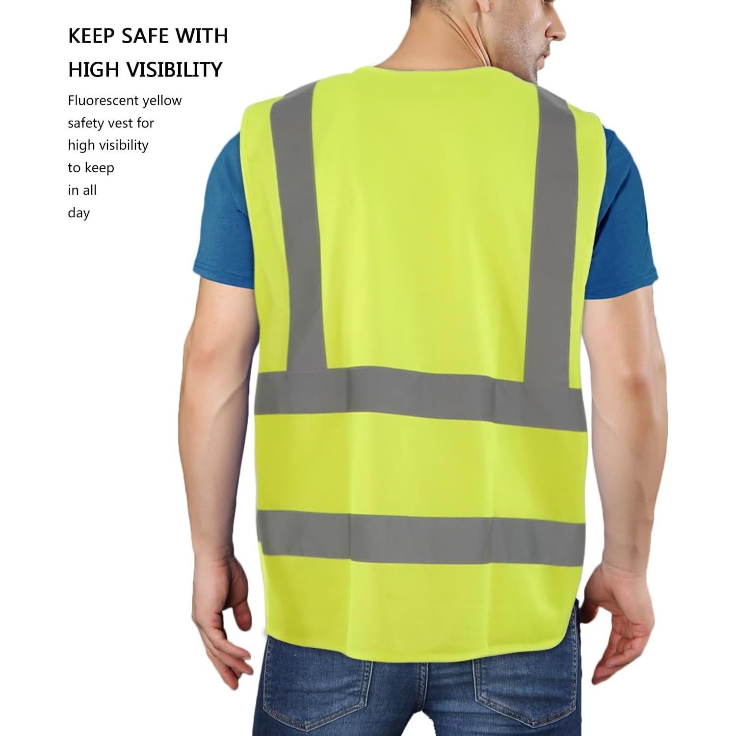 Chaleco de Seguridad T-Sheng Amarillo Fluorescente 3X Grande