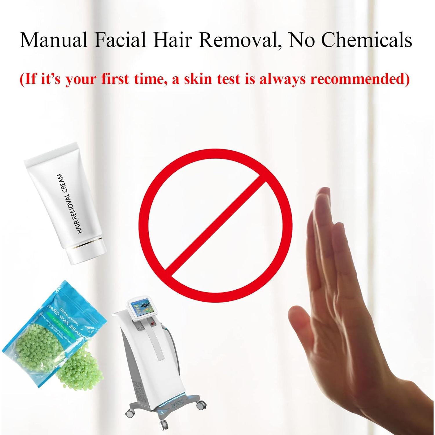 Epilador Manual de Vello Facial Ideal Swan - 4 Piezas Acero Inoxidable