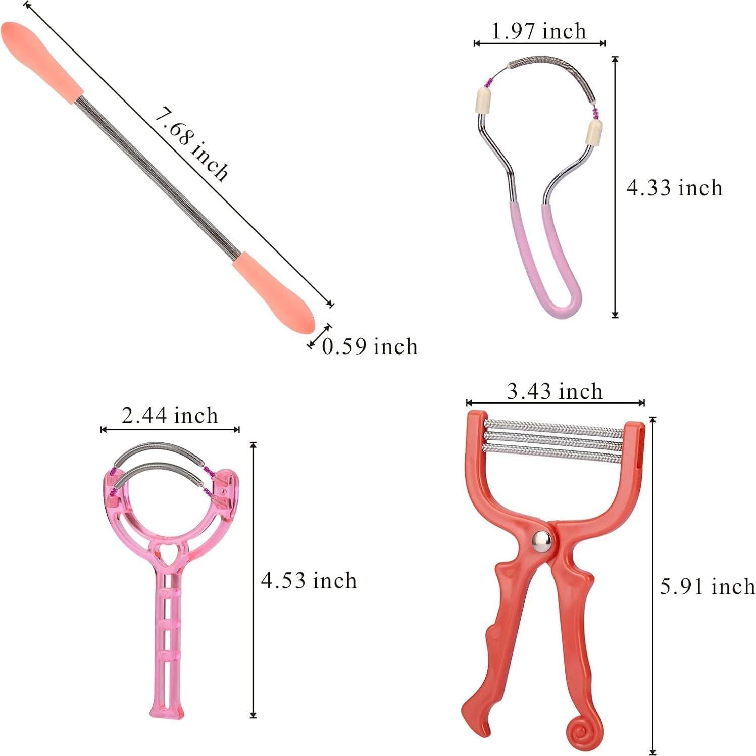 Epilador Manual de Vello Facial Ideal Swan - 4 Piezas Acero Inoxidable