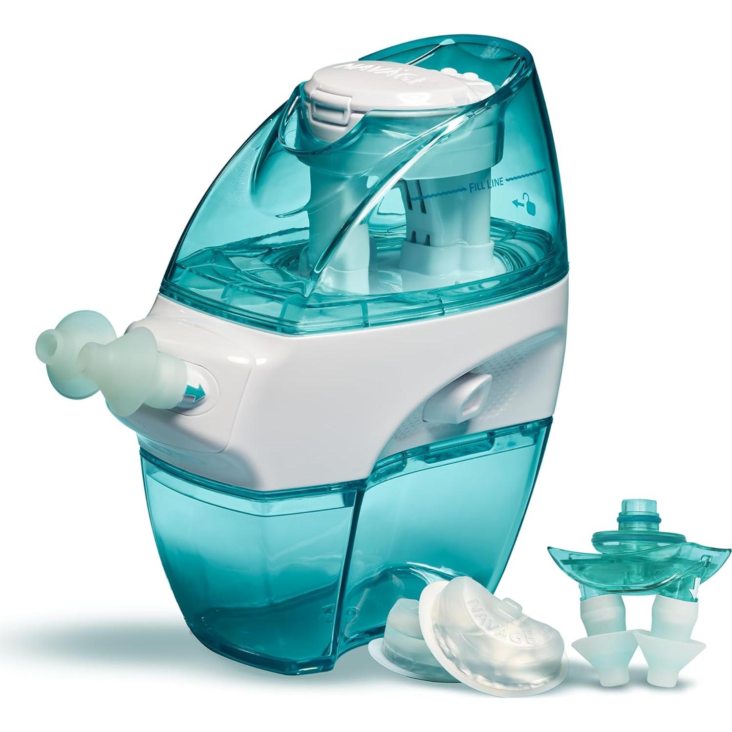 Dock Nasal Teal y Cojines Nasales Pequeños Navage