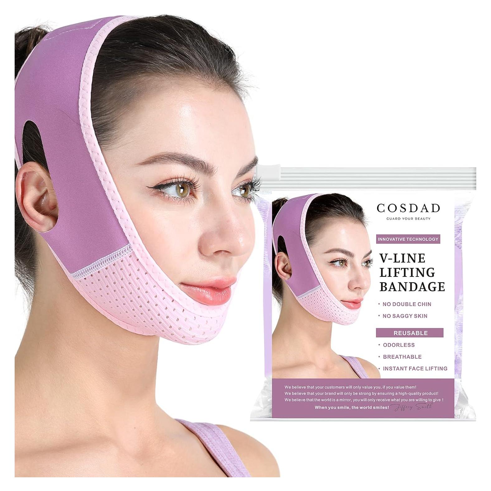 Reductor de Doble Papada COSDAD - Moldeador Facial Púrpura