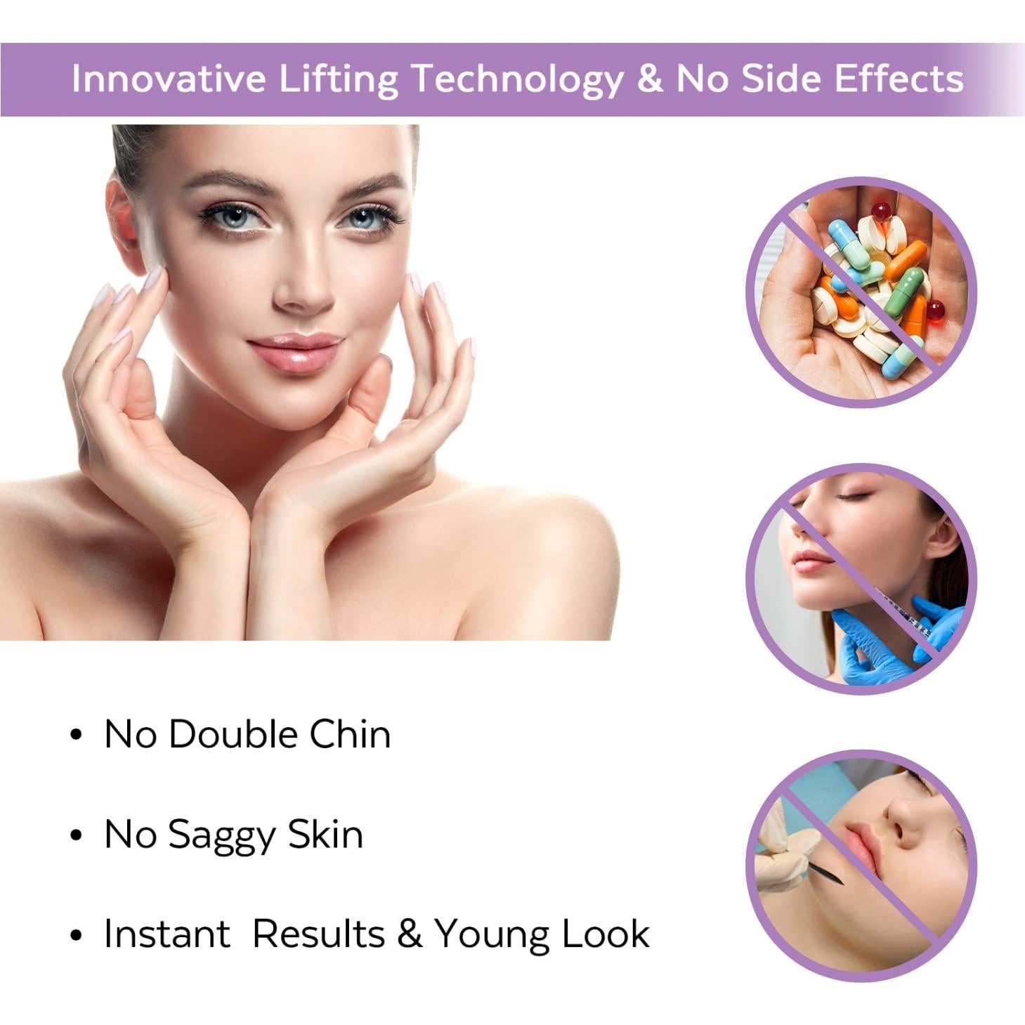 Reductor de Doble Papada COSDAD - Moldeador Facial Púrpura