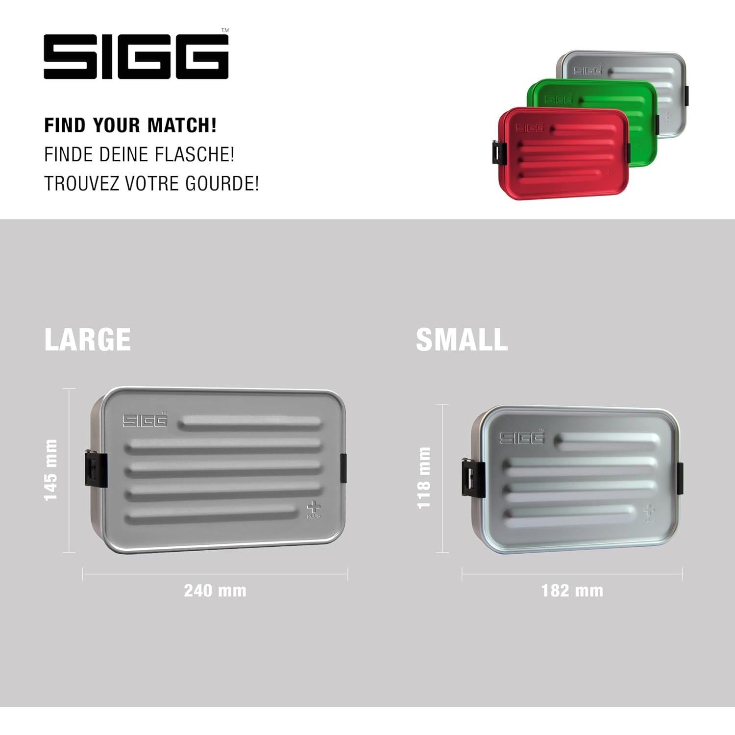 Caja de Almuerzo SIGG de Aluminio Pequeña - Apta Microondas