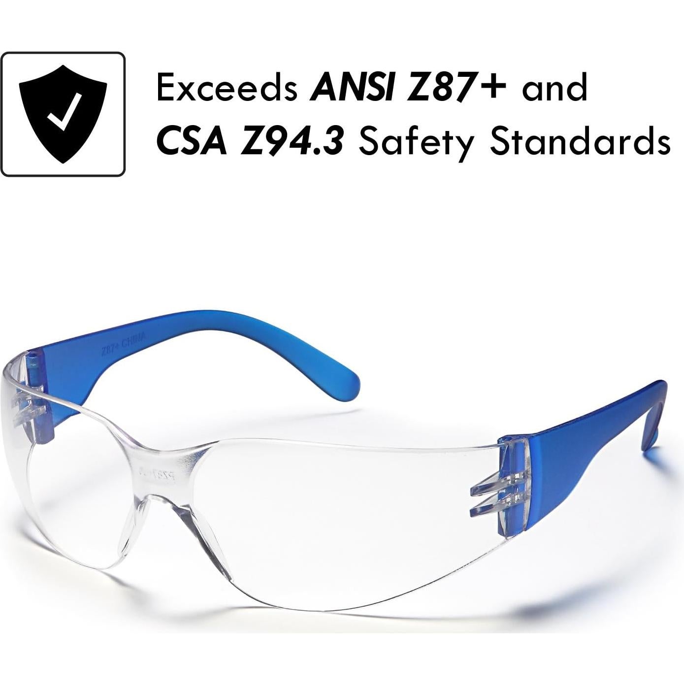 Paquete de 12 Gafas de Seguridad Trust Optics con Protección UV