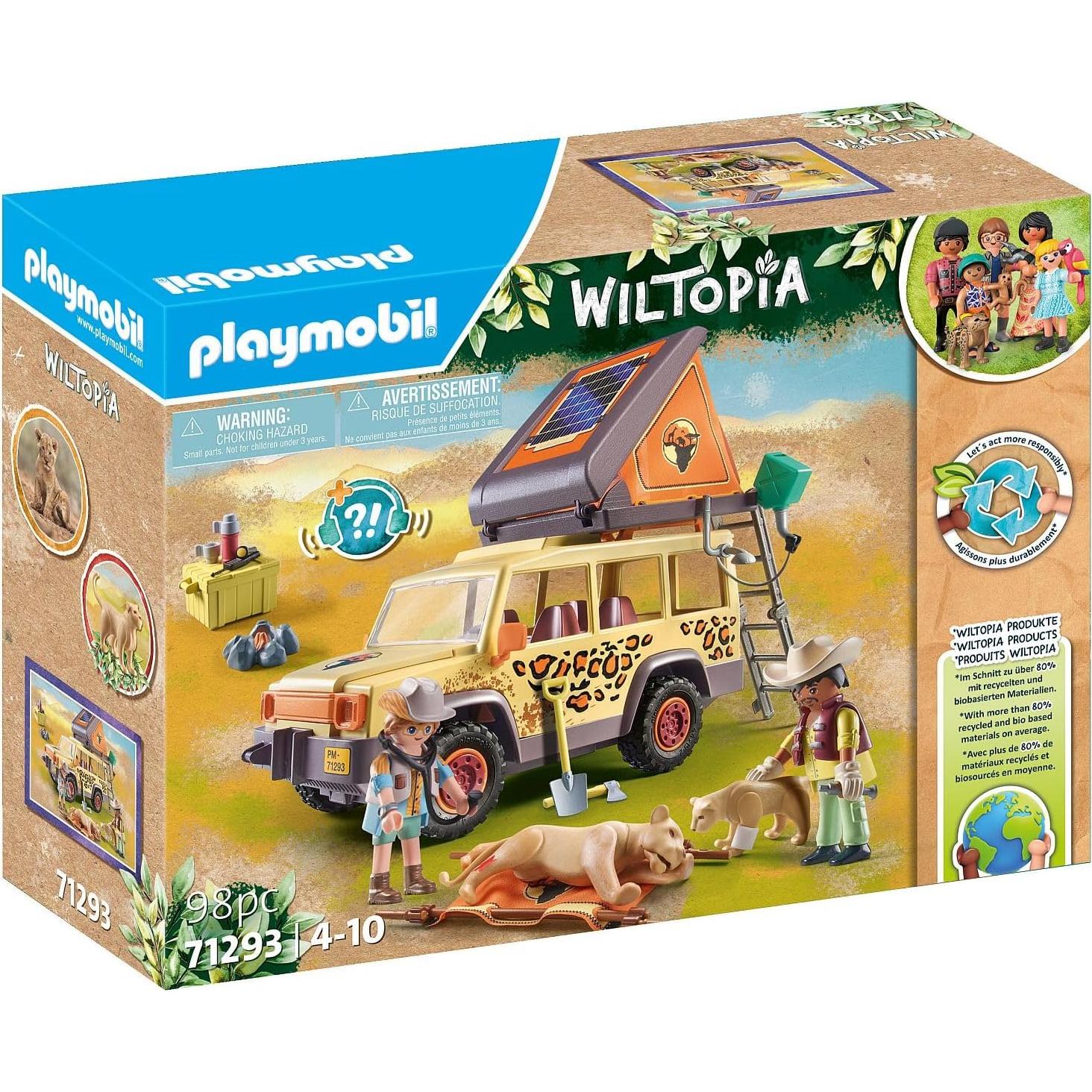 Vehículo Todo Terreno Playmobil Wiltopia con Leones