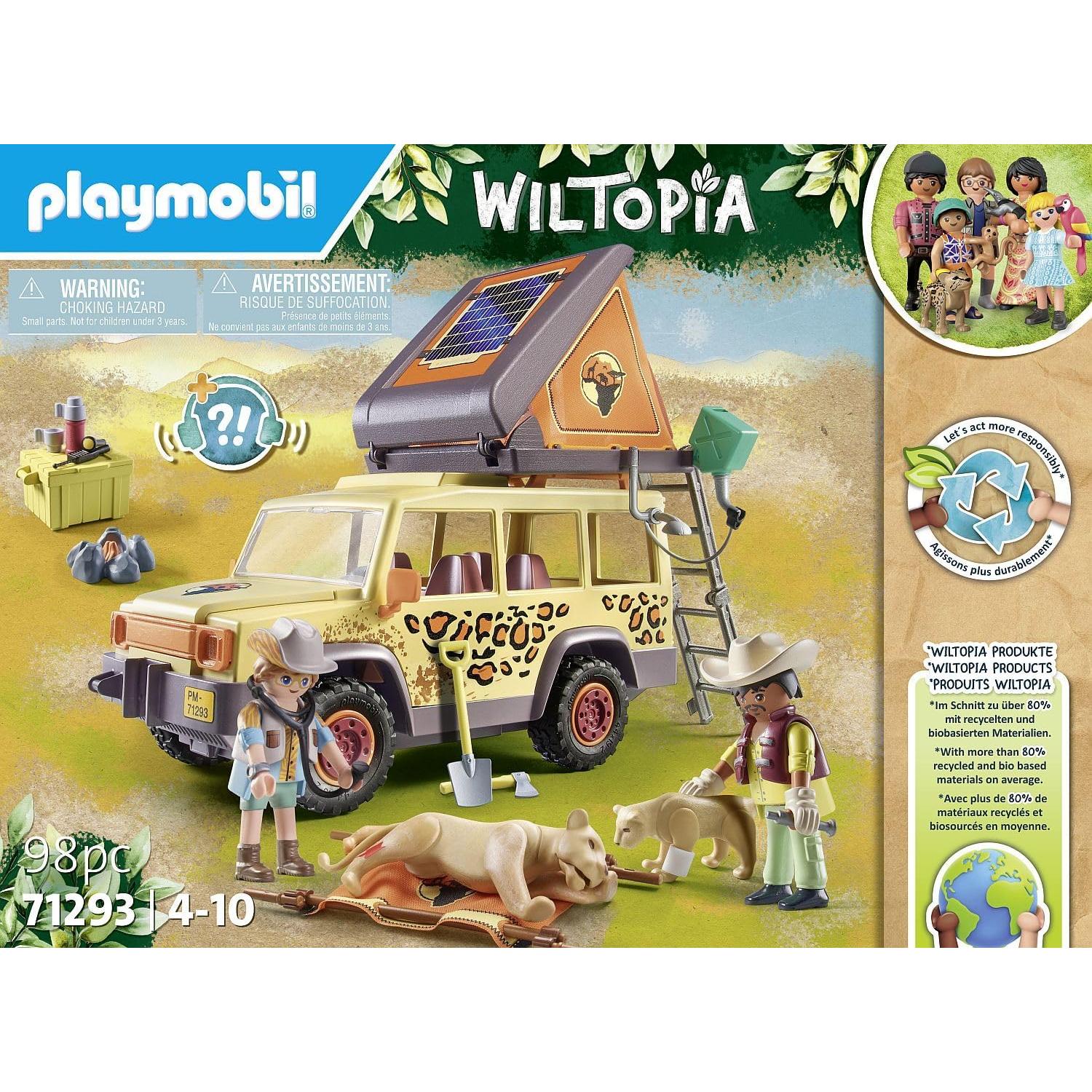 Vehículo Todo Terreno Playmobil Wiltopia con Leones