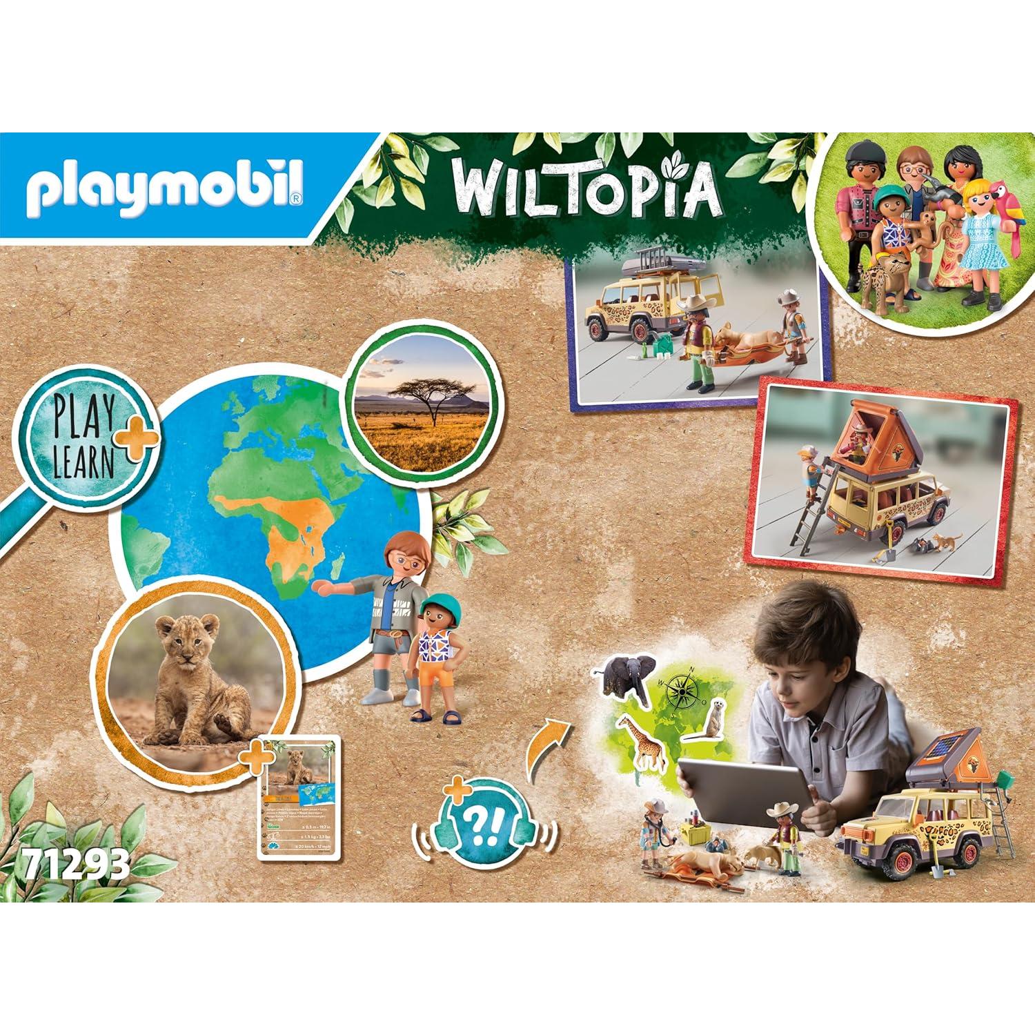 Vehículo Todo Terreno Playmobil Wiltopia con Leones