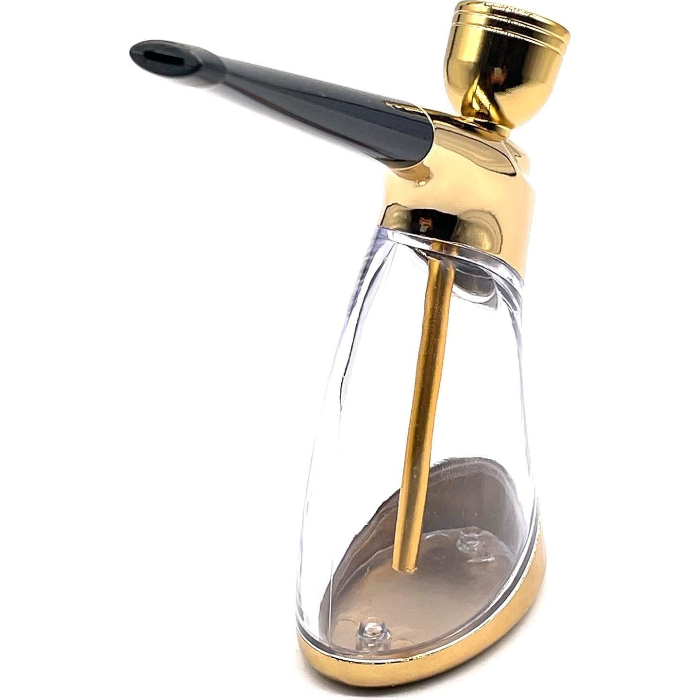 Hookah Mini Portátil HENGDA Dorado con Accesorios 10.9cm