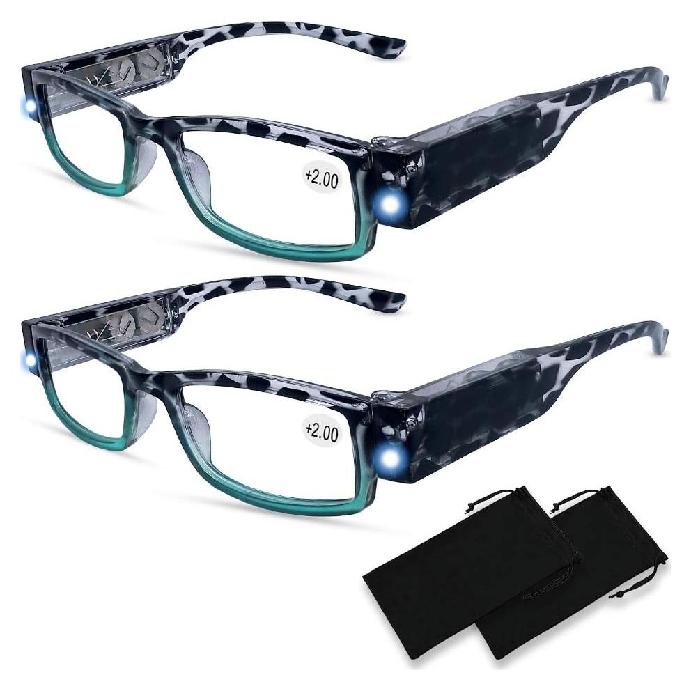 Gafas de Lectura DUANMEI con Luz LED y Lentes Aumentados
