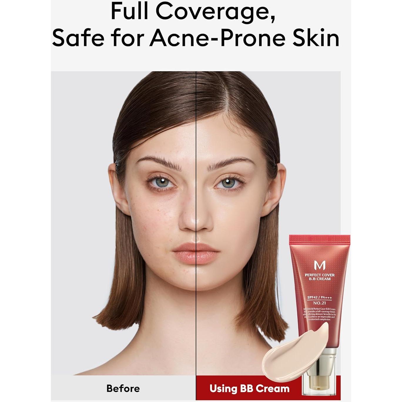 Kit Esencial BB Missha M Perfect Cover No.21 Beige Claro - SPF 42