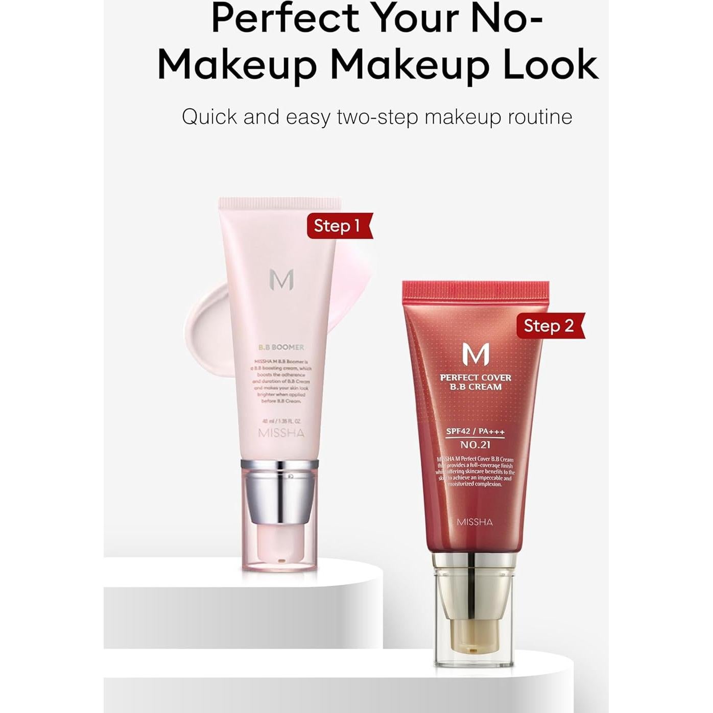 Kit Esencial BB Missha M Perfect Cover No.21 Beige Claro - SPF 42