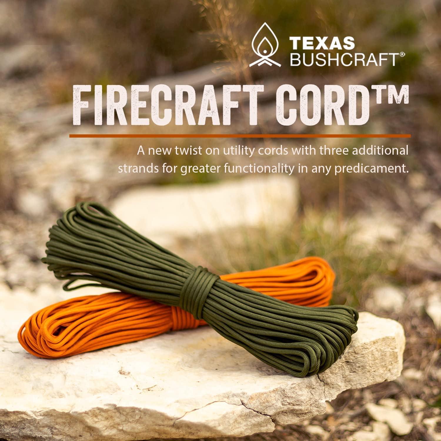 Cuerda de Supervivencia Texas Bushcraft 7.62 m Verde Militar