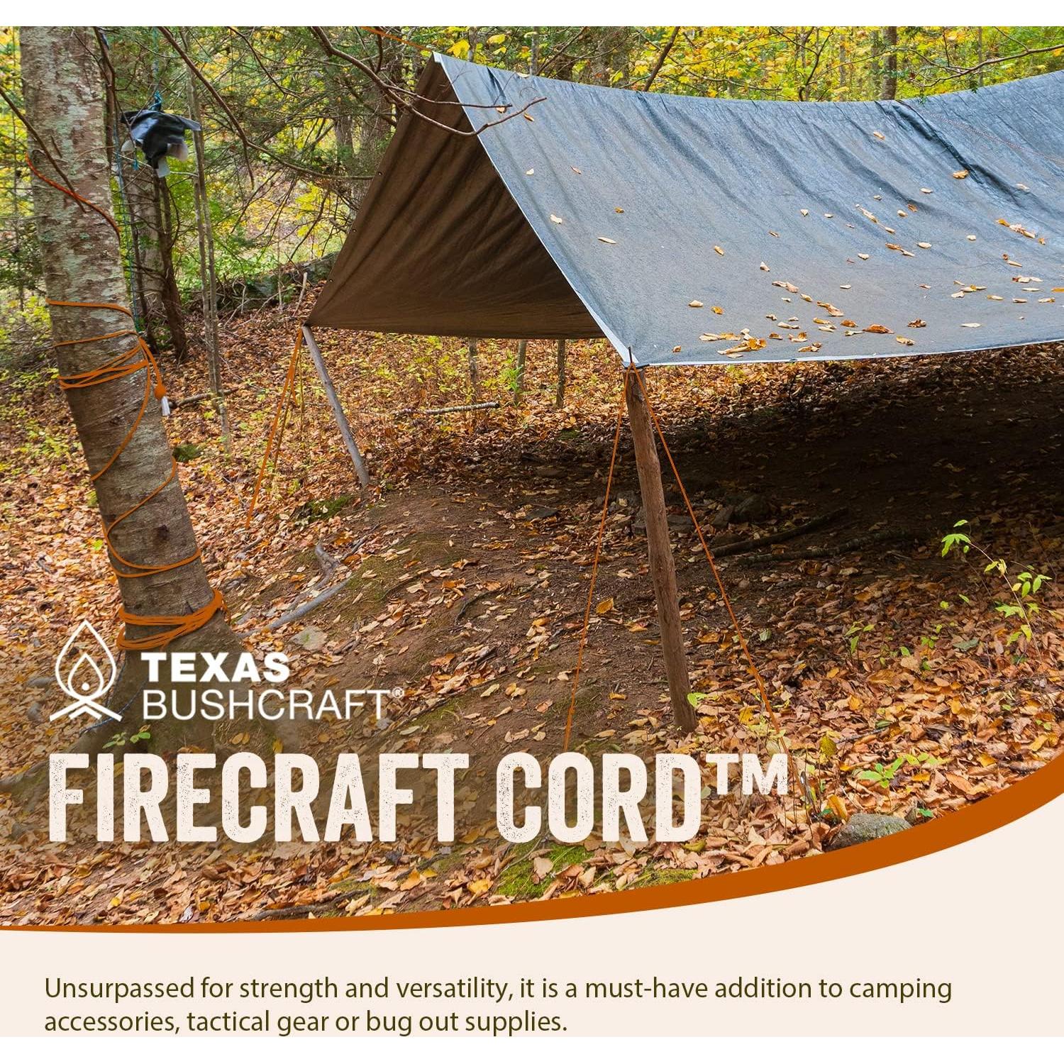 Cuerda de Supervivencia Texas Bushcraft 7.62 m Verde Militar