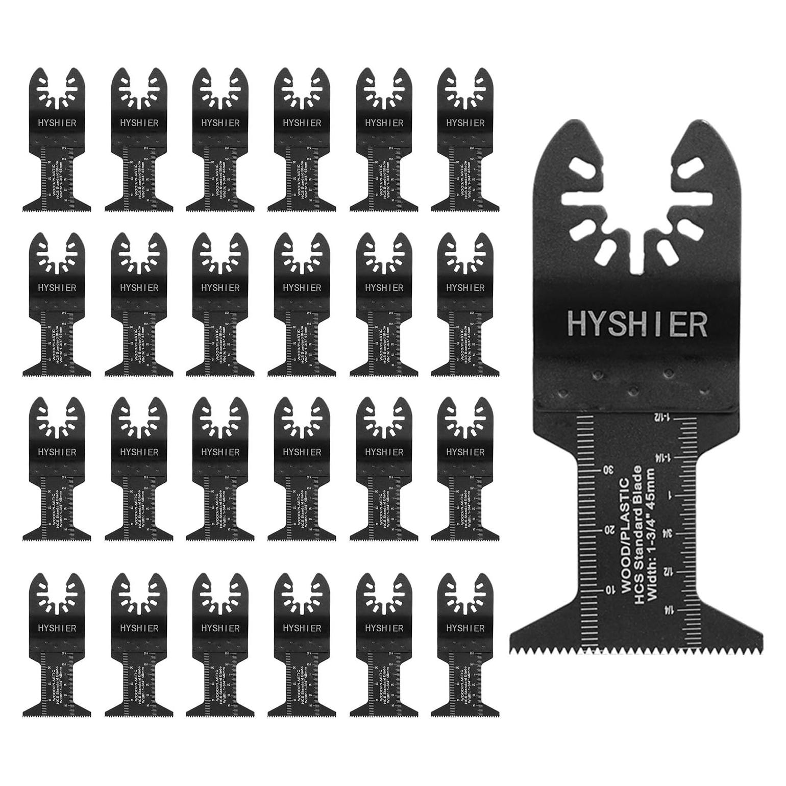 25 Cuchillas de Sierra Oscilante HYSHIER 44mm para Madera y Metal