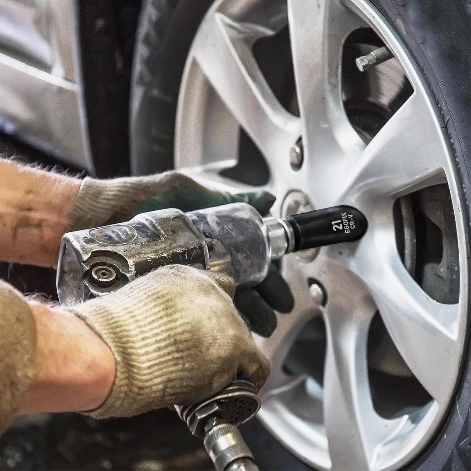 Juego de Llaves de Impacto 1/2" EGOFIX 23 Piezas Métricas y SAE