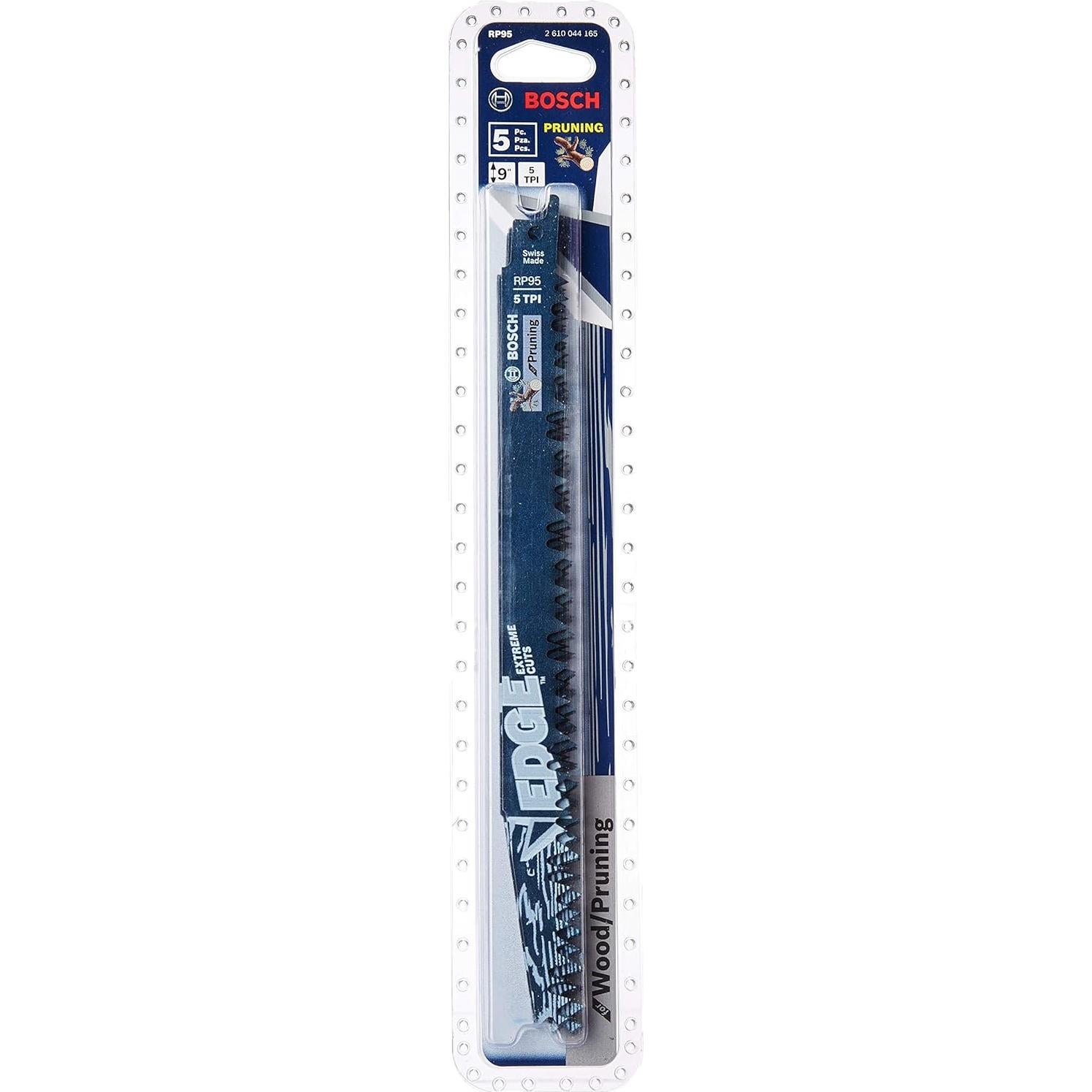 Juego de 5 Hojas de Sierra Recíproca Bosch RP125 30.48 cm