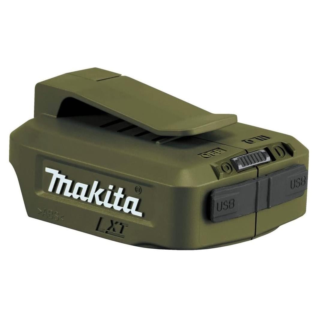 Fuente de Poder Inalámbrica Makita 18V LXT ADADP05 USB Verde
