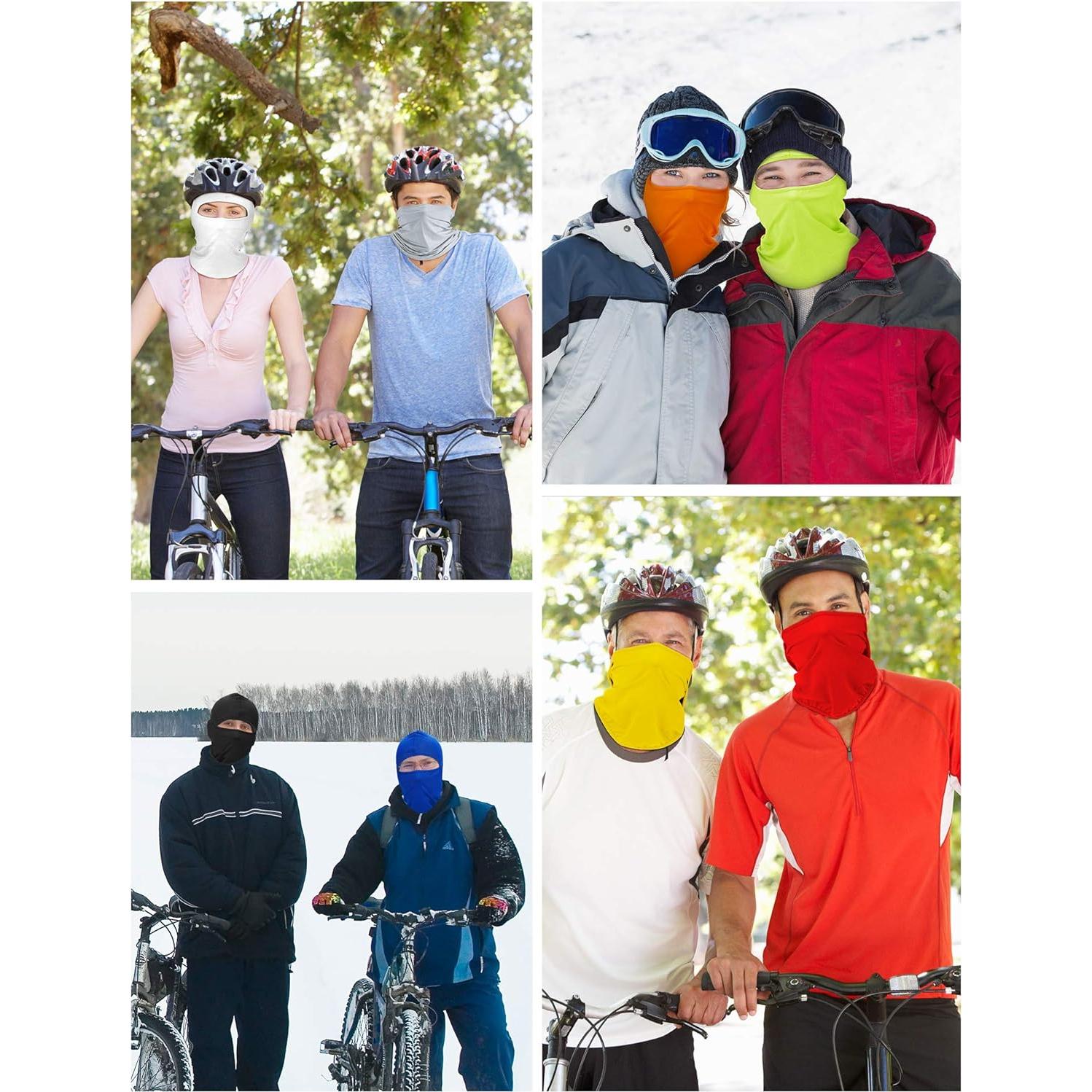9 Pzs Máscaras de Esquí UV Balaclava para Hombres - Protección