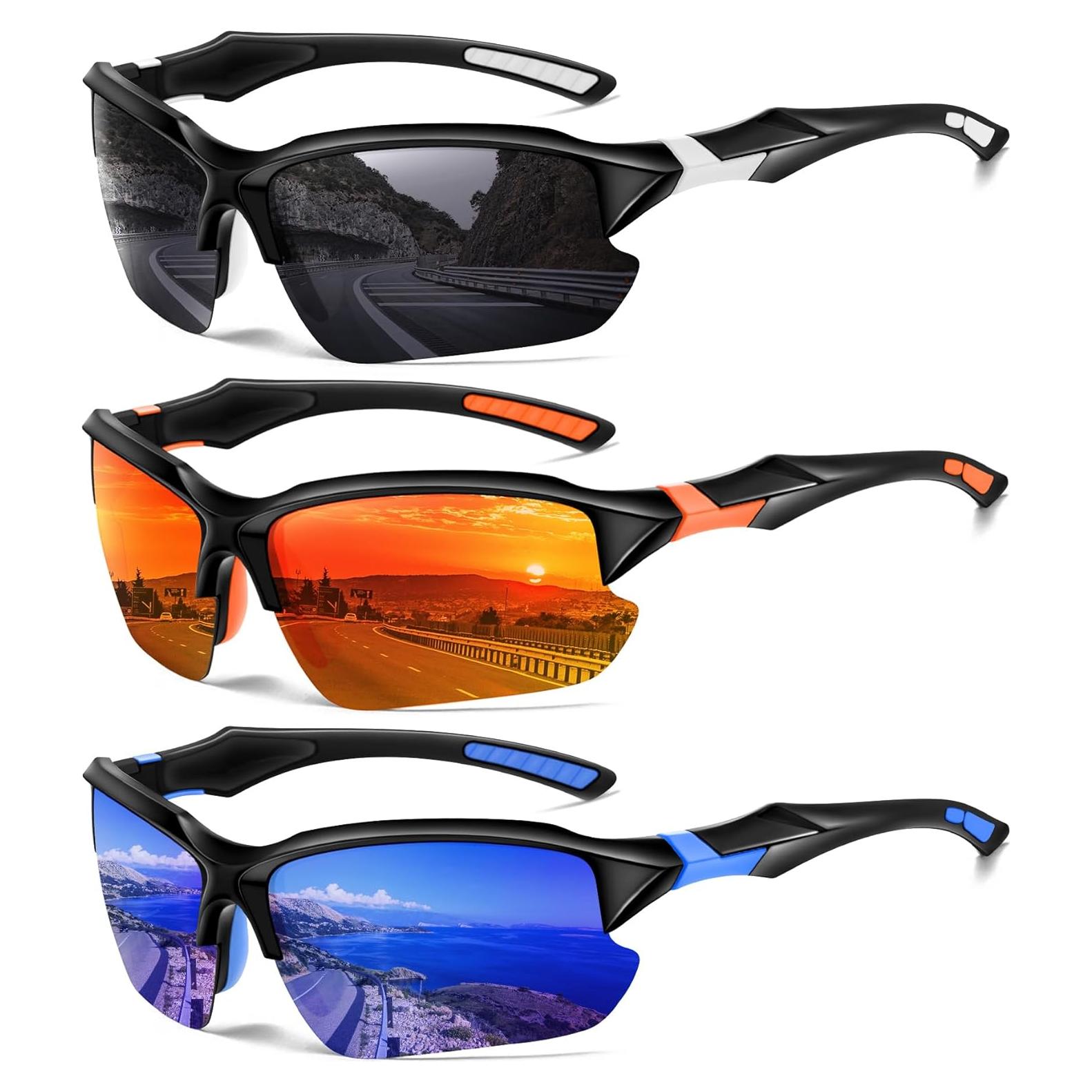 Gafas de sol deportivas DioKiw 3pack UV protección