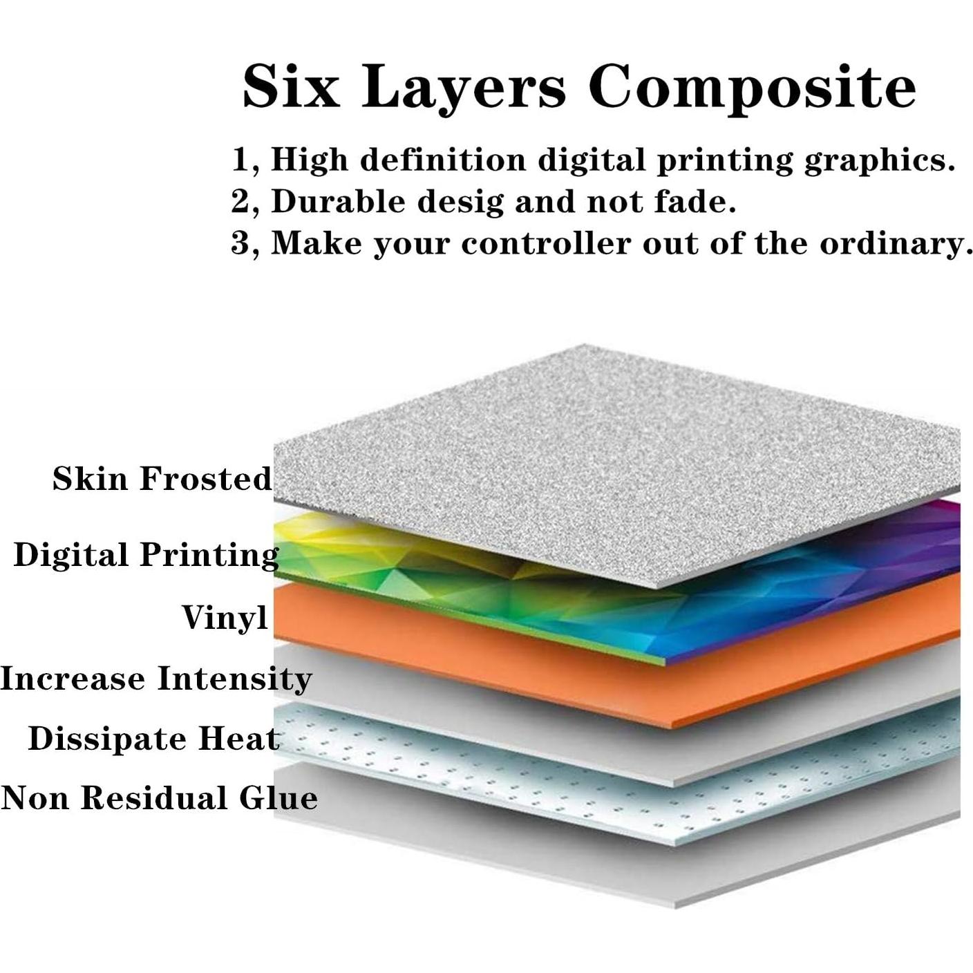 Funda Vinilo Adhesivo para Controlador PS4 Oiokew - 3 Piezas